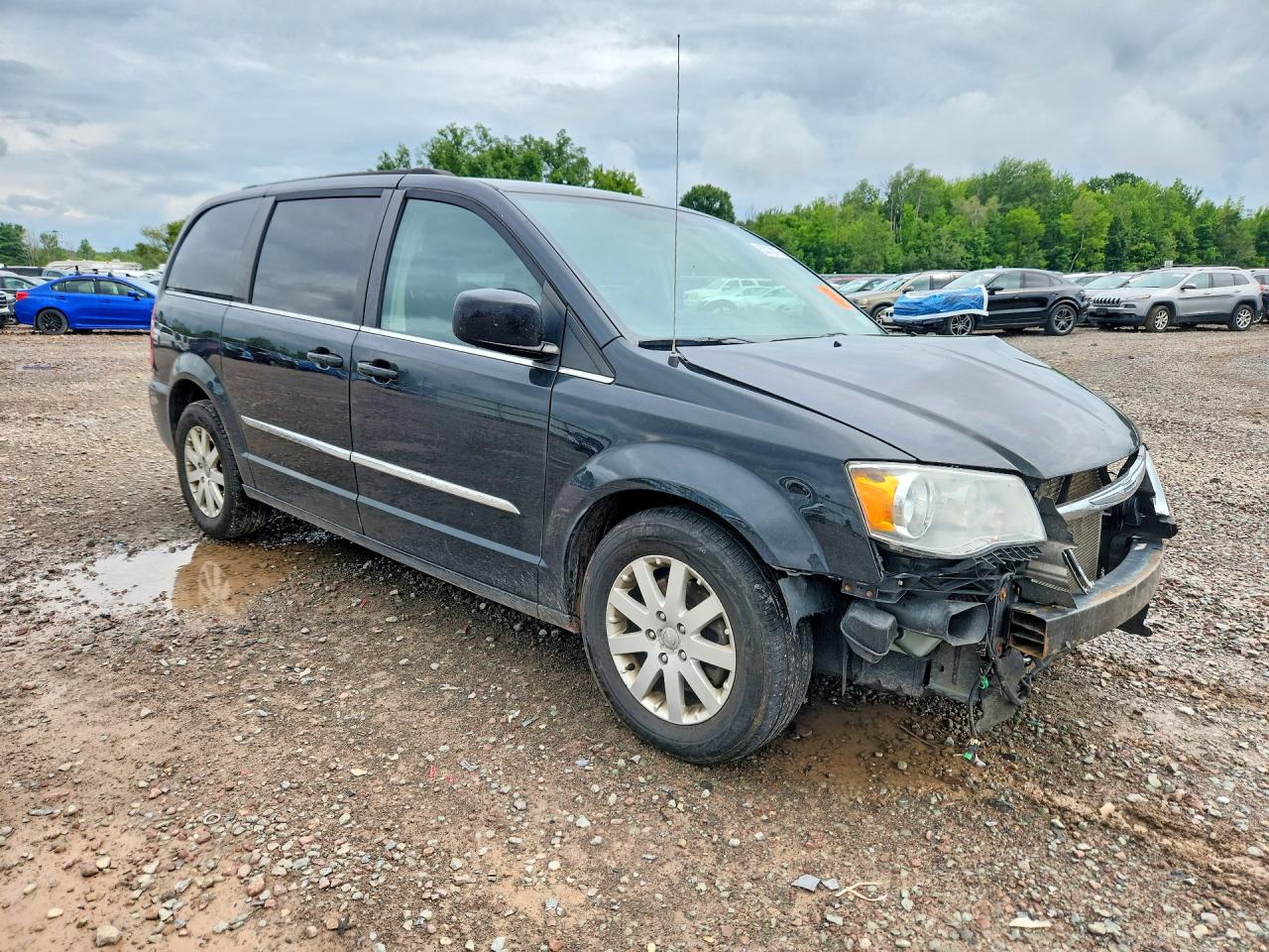 2014 Chrysler Town & Country Touring Черный vin: 2C4RC1BG5ER169619