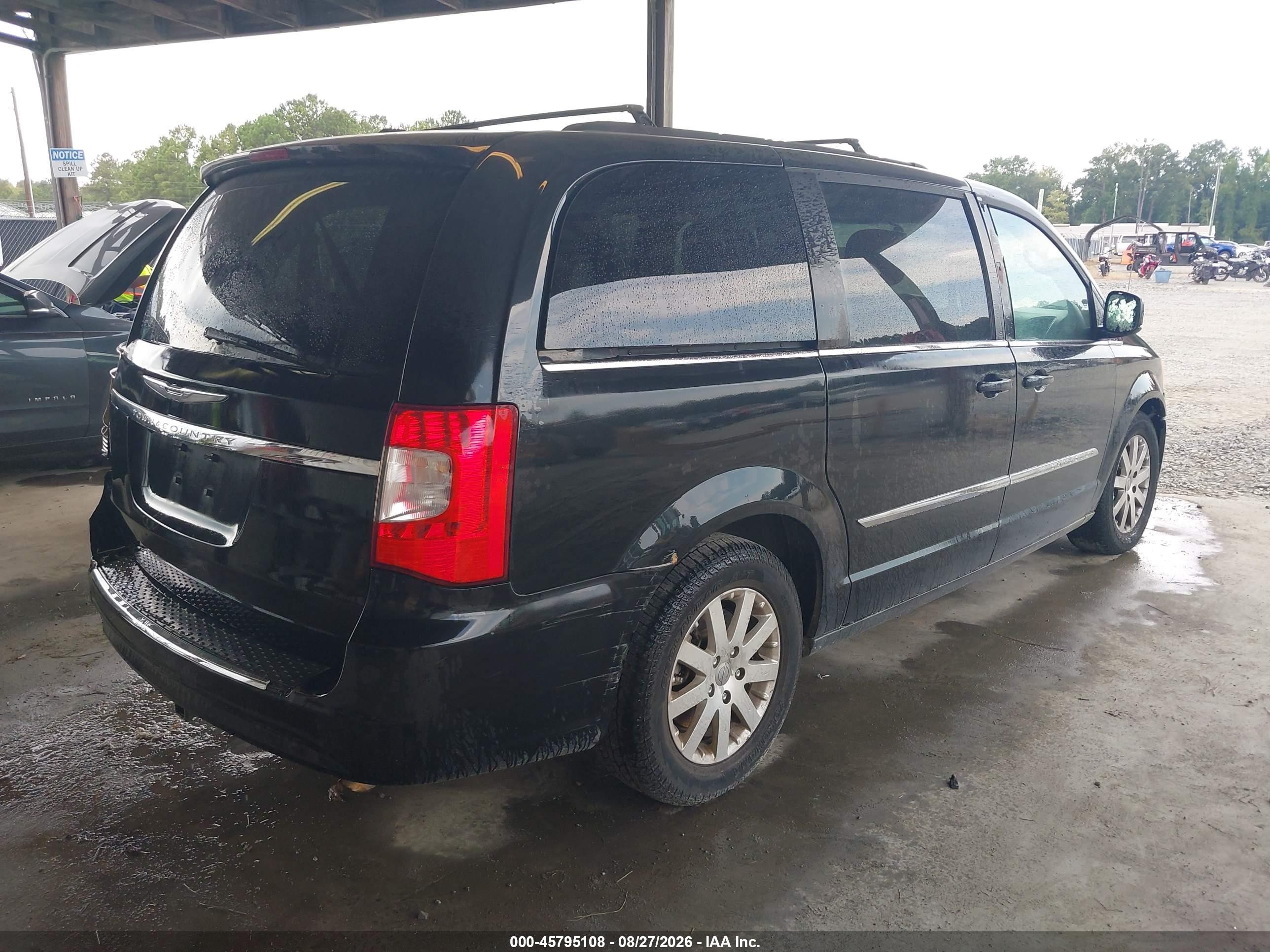 2014 Chrysler Town & Country Touring Black vin: 2C4RC1BG5ER169667