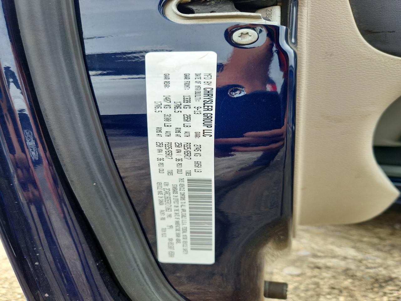 2014 Chrysler Town & Country Touring Blue vin: 2C4RC1BG5ER171063