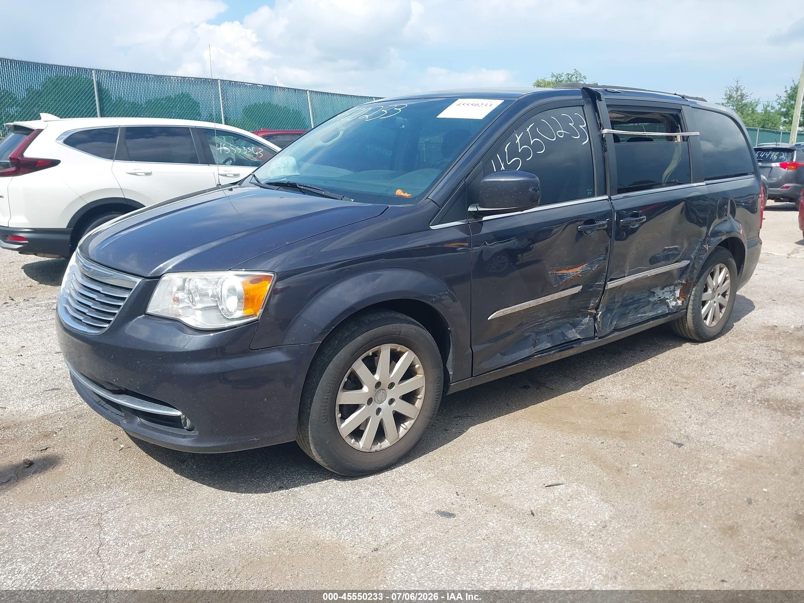 2014 Chrysler Town & Country Touring Gray vin: 2C4RC1BG5ER177915