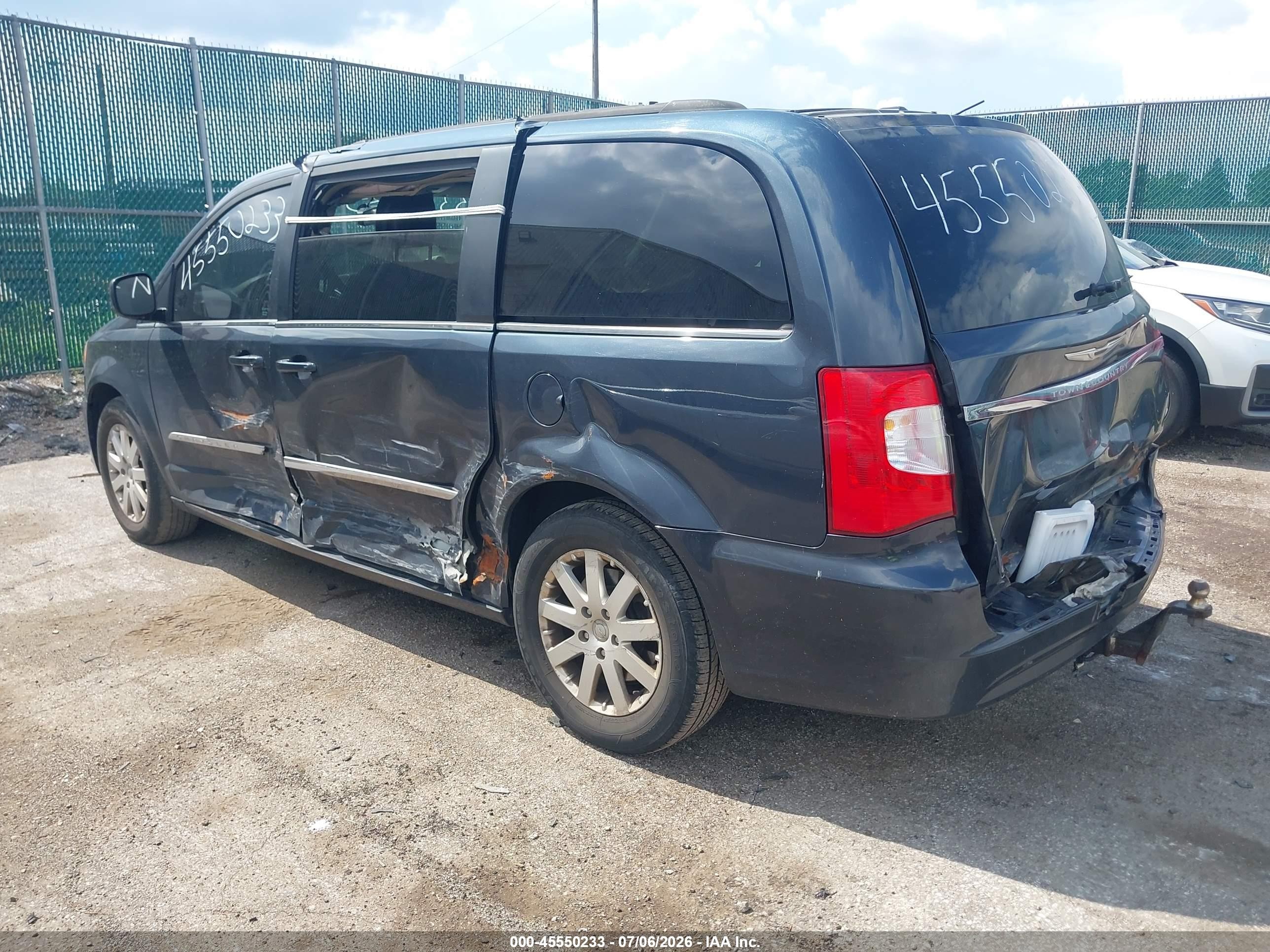 2014 Chrysler Town & Country Touring Gray vin: 2C4RC1BG5ER177915