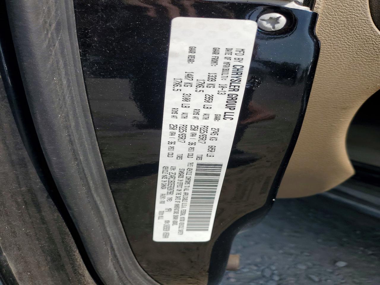 2014 Chrysler Town & Country Touring Black vin: 2C4RC1BG5ER207981