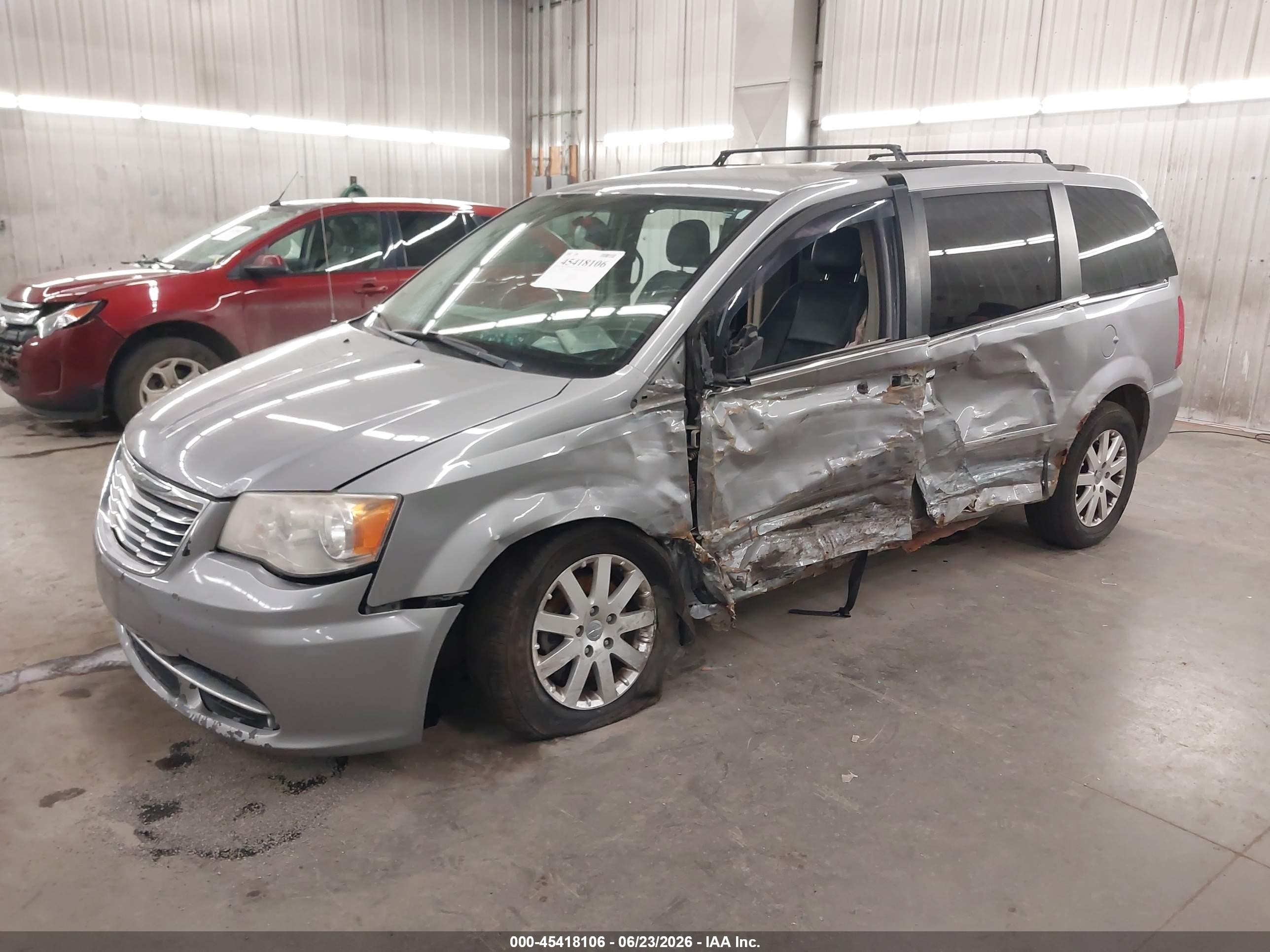 2014 Chrysler Town & Country Touring Gray vin: 2C4RC1BG5ER211514