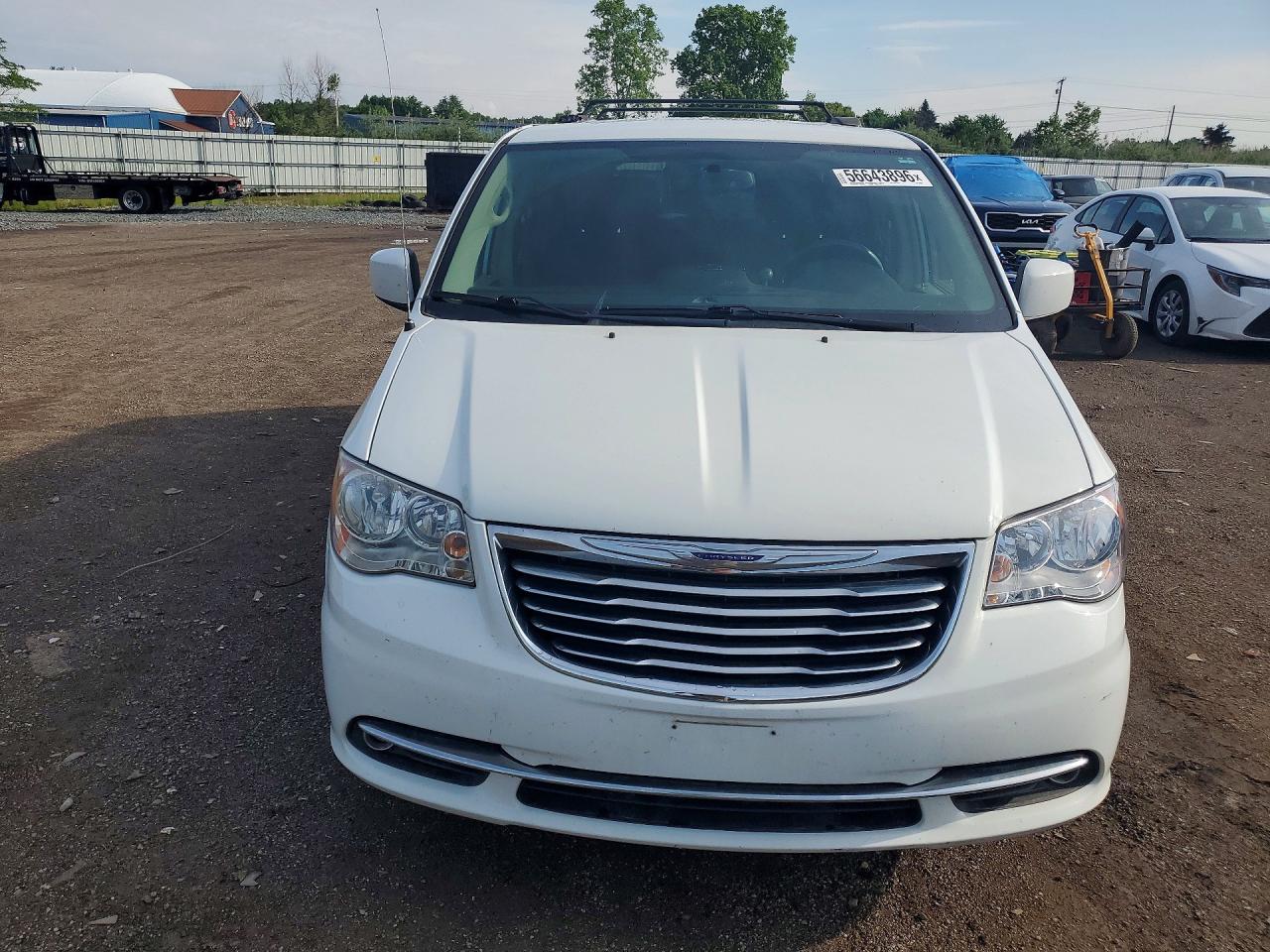 2014 Chrysler Town & Country Touring White vin: 2C4RC1BG5ER329059
