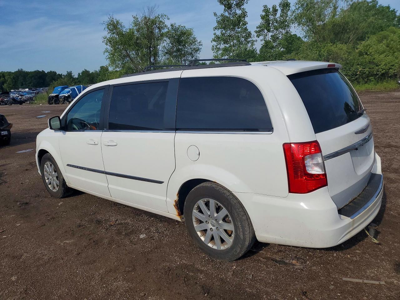 2014 Chrysler Town & Country Touring White vin: 2C4RC1BG5ER329059