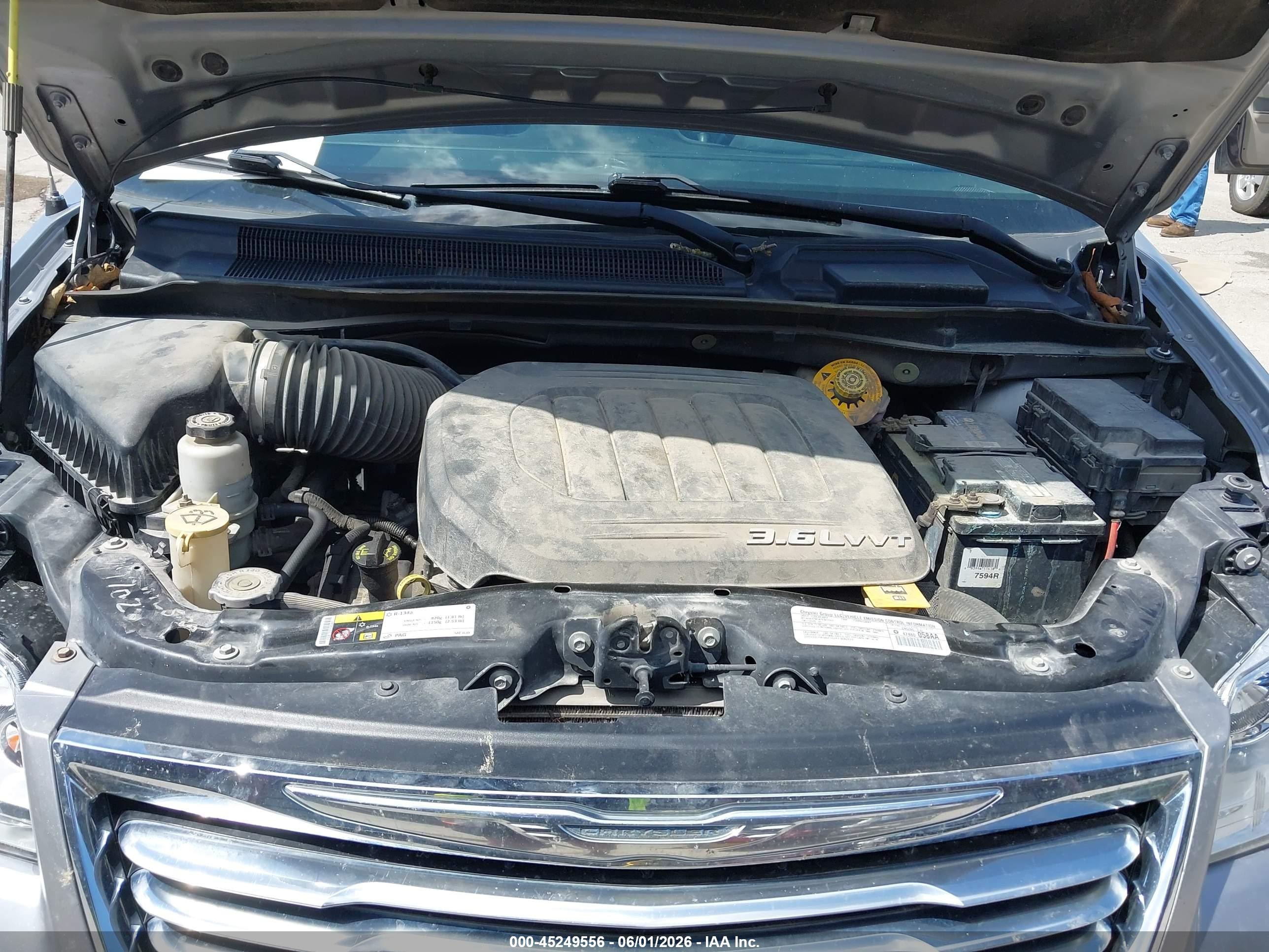 2014 Chrysler Town & Country Touring Серый vin: 2C4RC1BG5ER348601