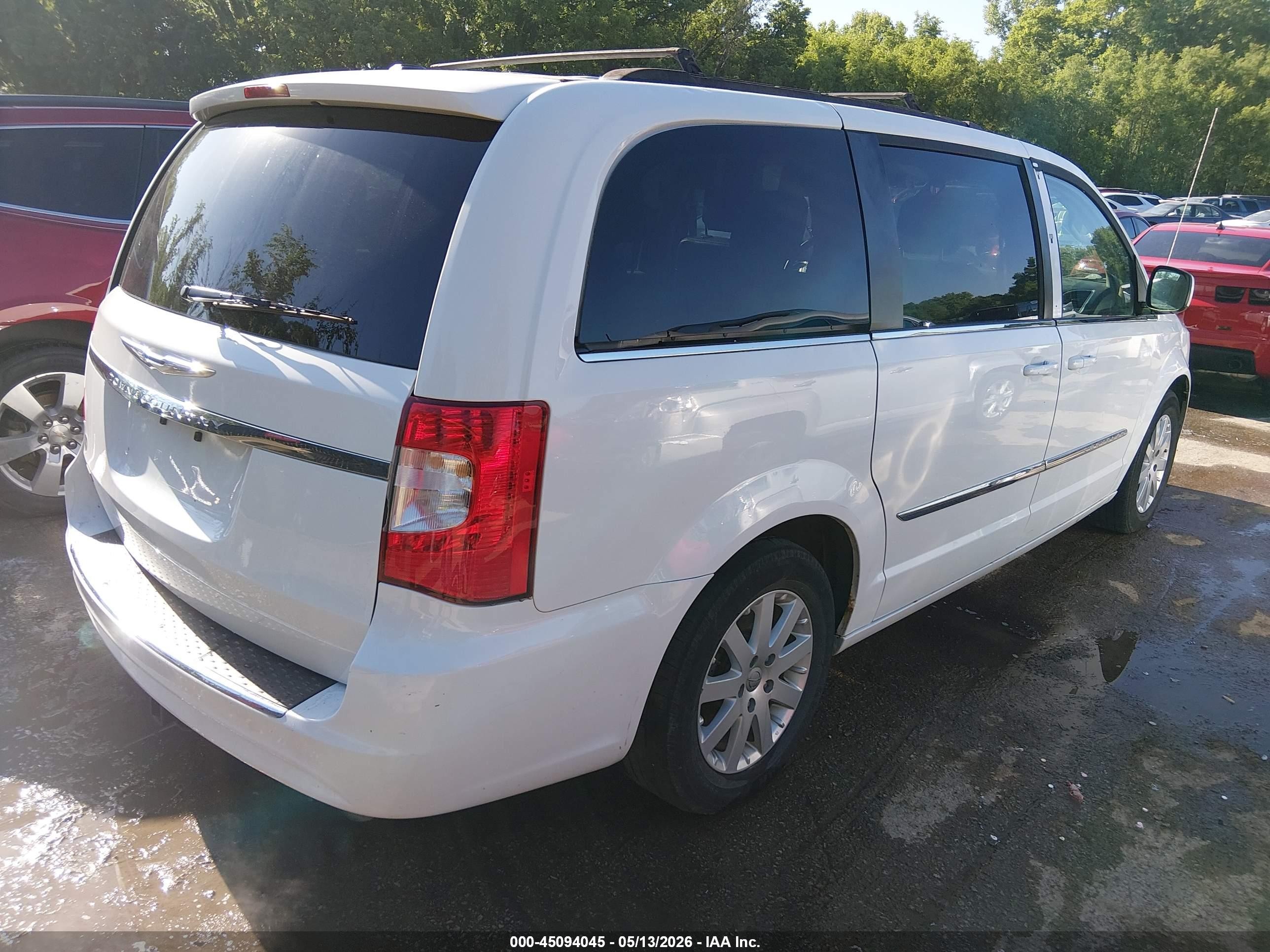 2014 Chrysler Town & Country Touring Белый vin: 2C4RC1BG5ER398284