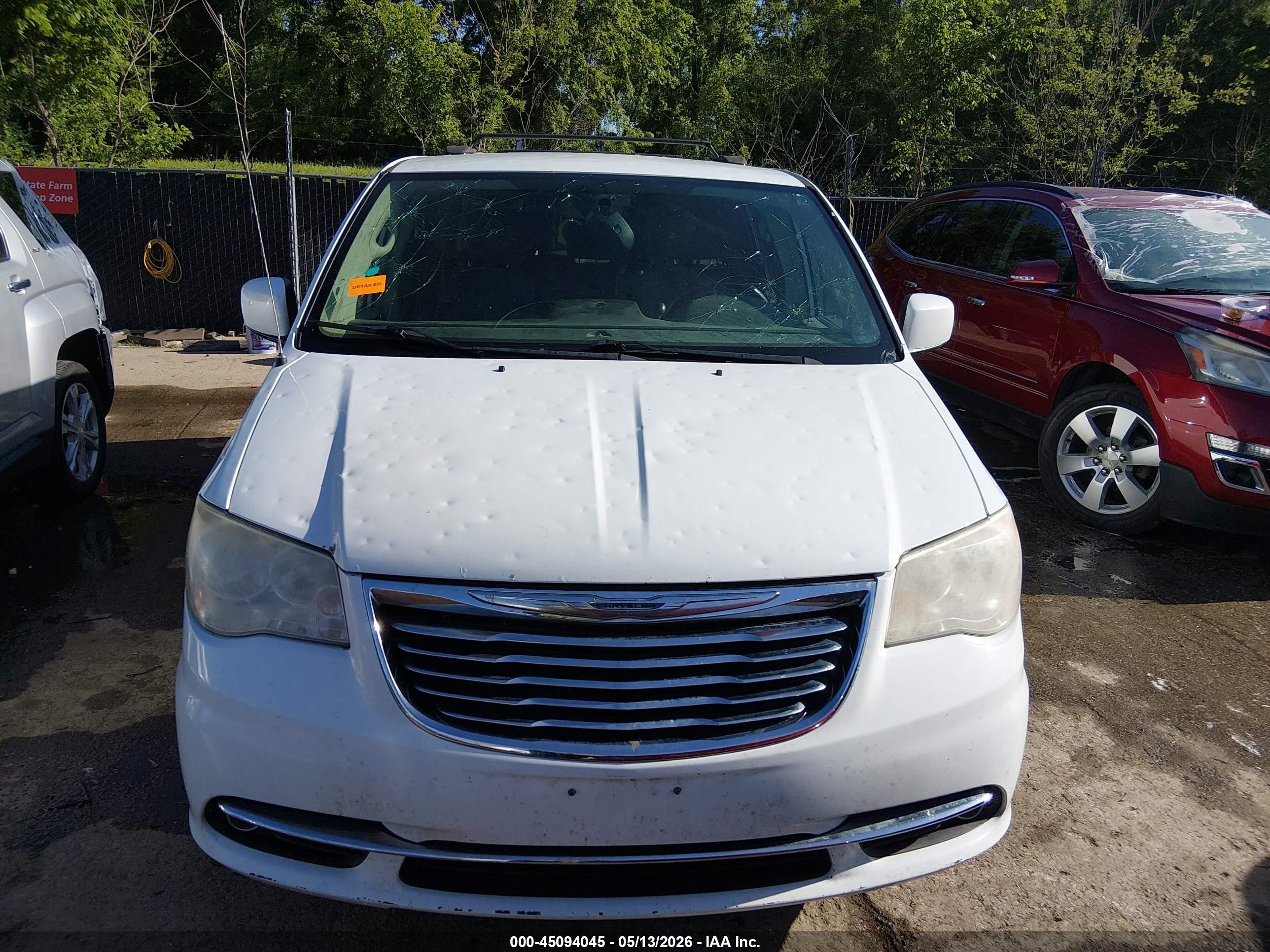 2014 Chrysler Town & Country Touring Белый vin: 2C4RC1BG5ER398284