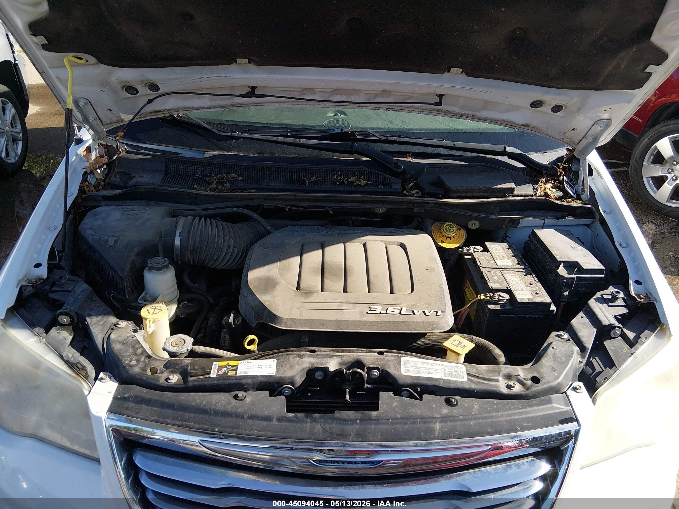 2014 Chrysler Town & Country Touring Белый vin: 2C4RC1BG5ER398284