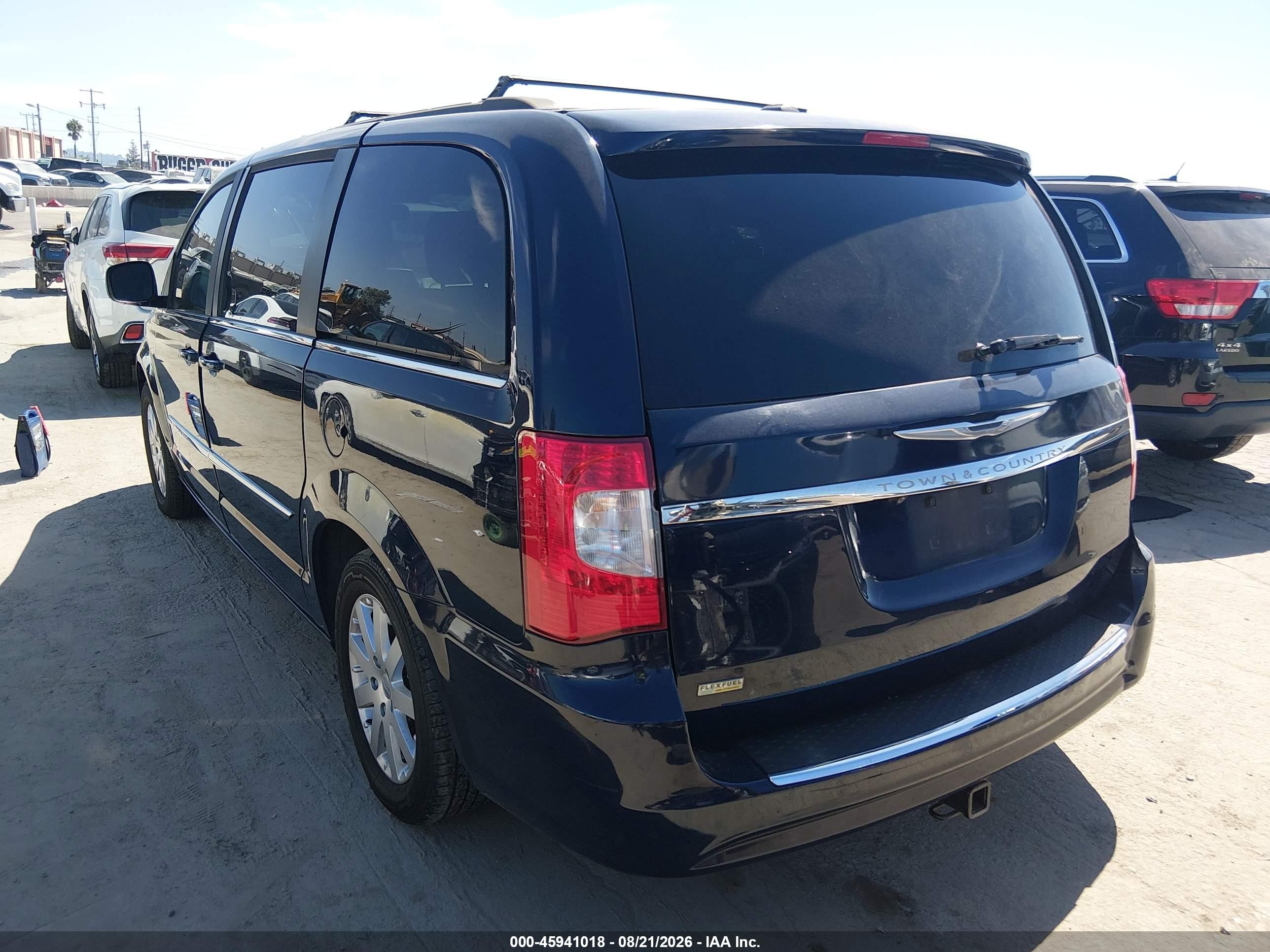 2014 Chrysler Town & Country Touring Blue vin: 2C4RC1BG5ER446947