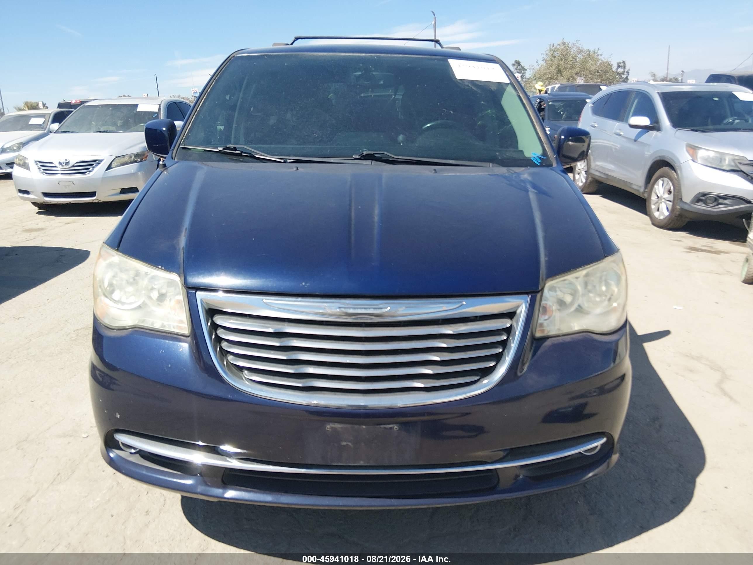 2014 Chrysler Town & Country Touring Blue vin: 2C4RC1BG5ER446947