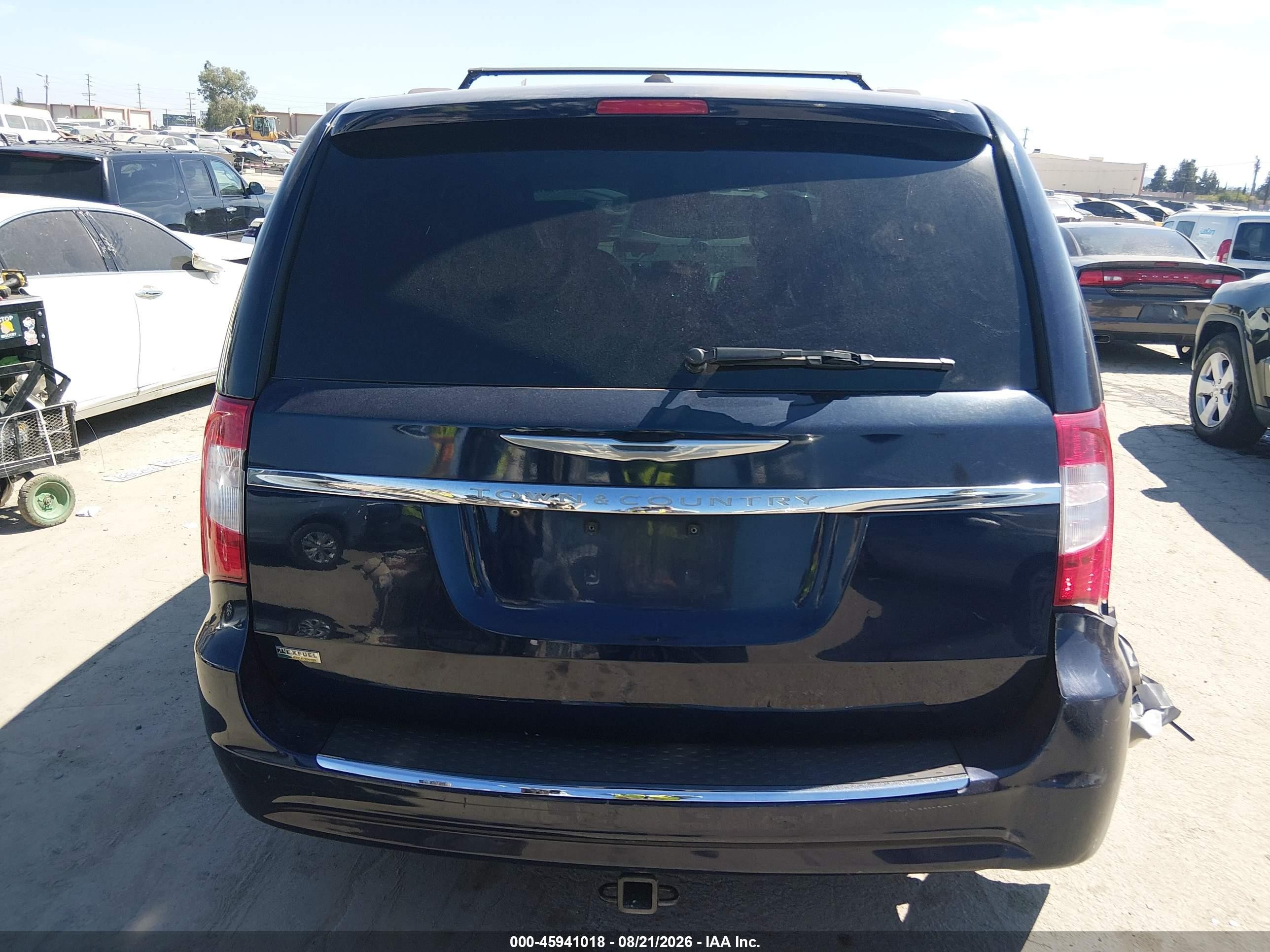 2014 Chrysler Town & Country Touring Blue vin: 2C4RC1BG5ER446947