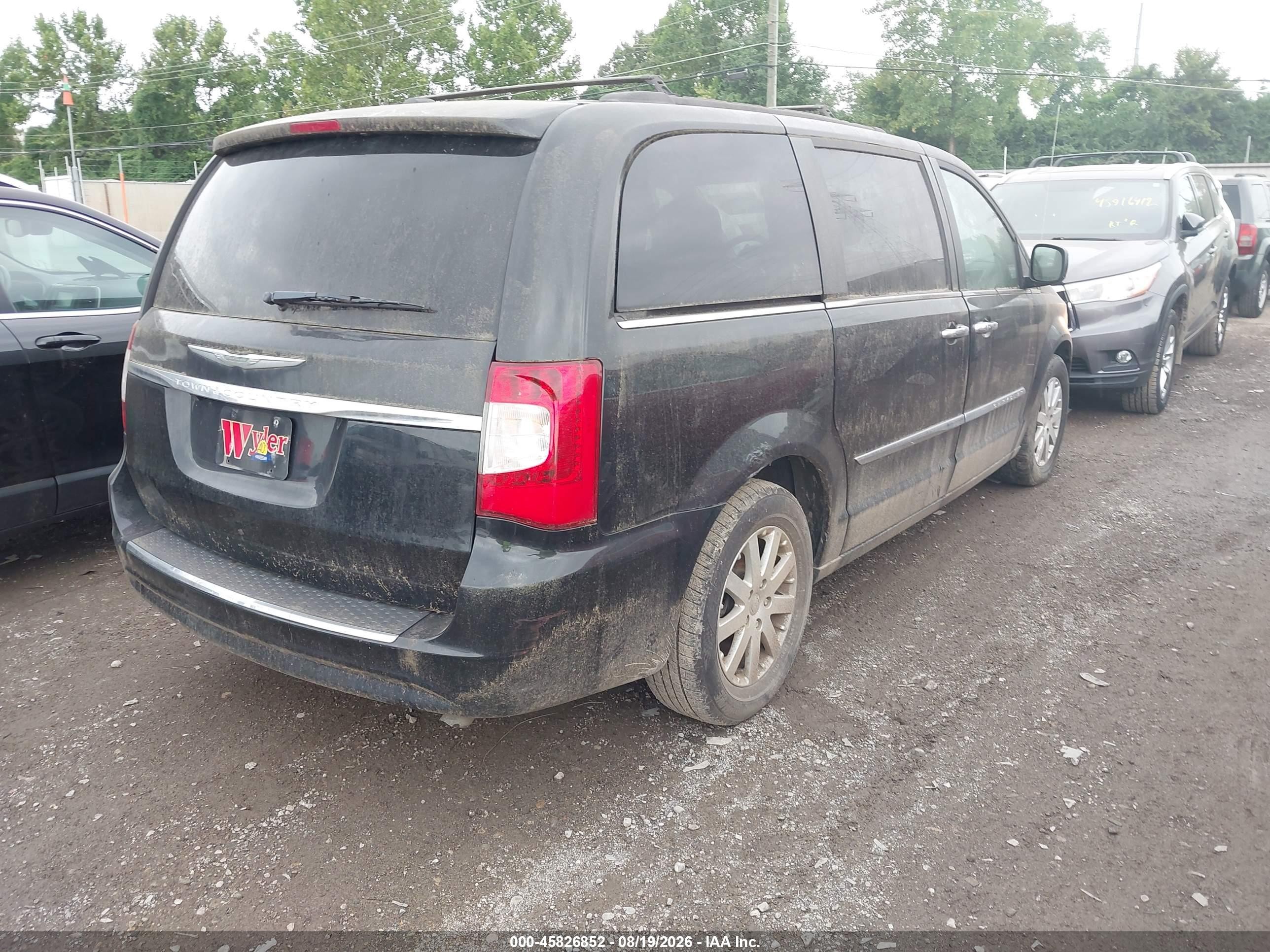 2015 Chrysler Town & Country Touring Black vin: 2C4RC1BG5FR514309