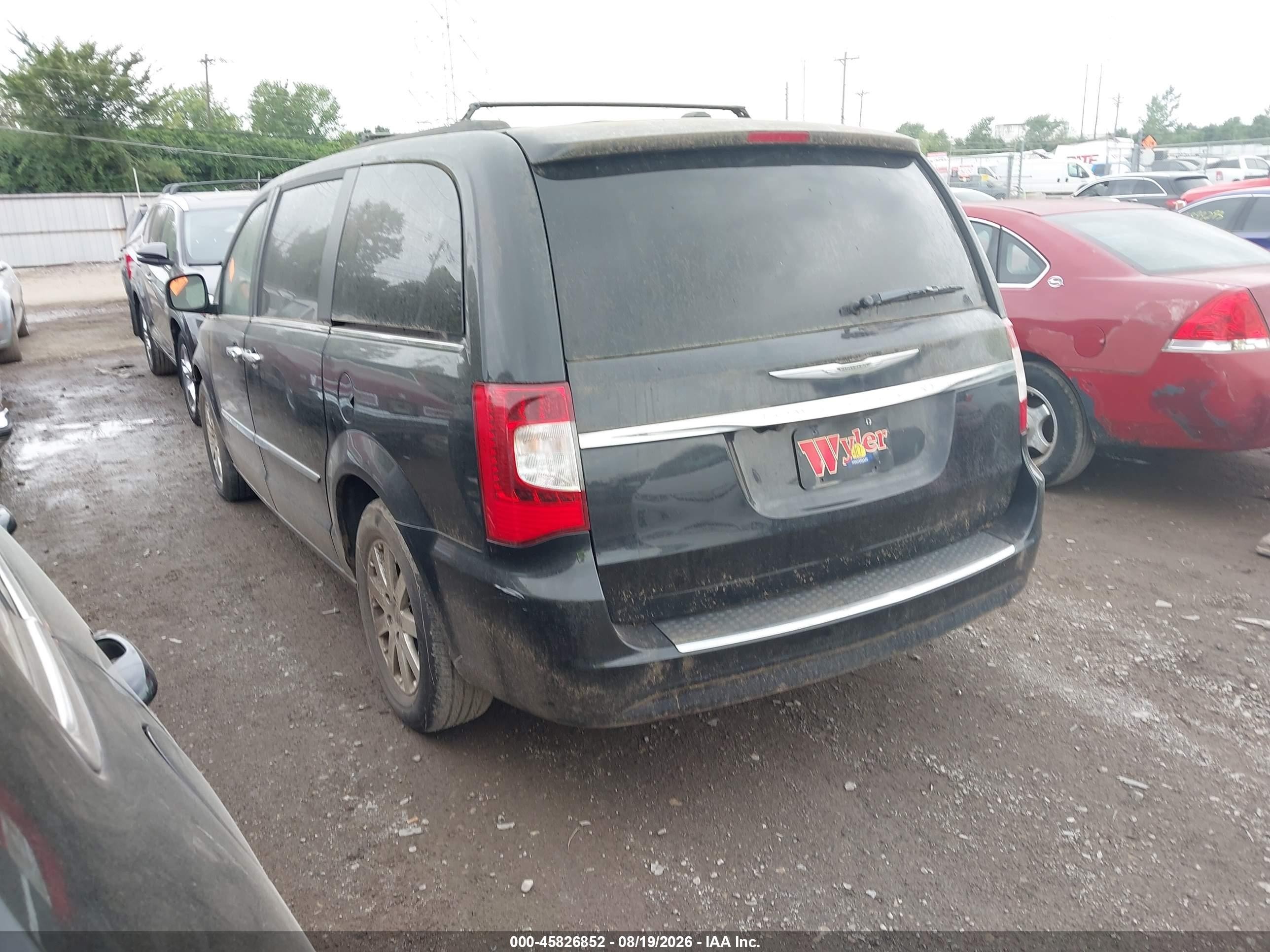 2015 Chrysler Town & Country Touring Black vin: 2C4RC1BG5FR514309