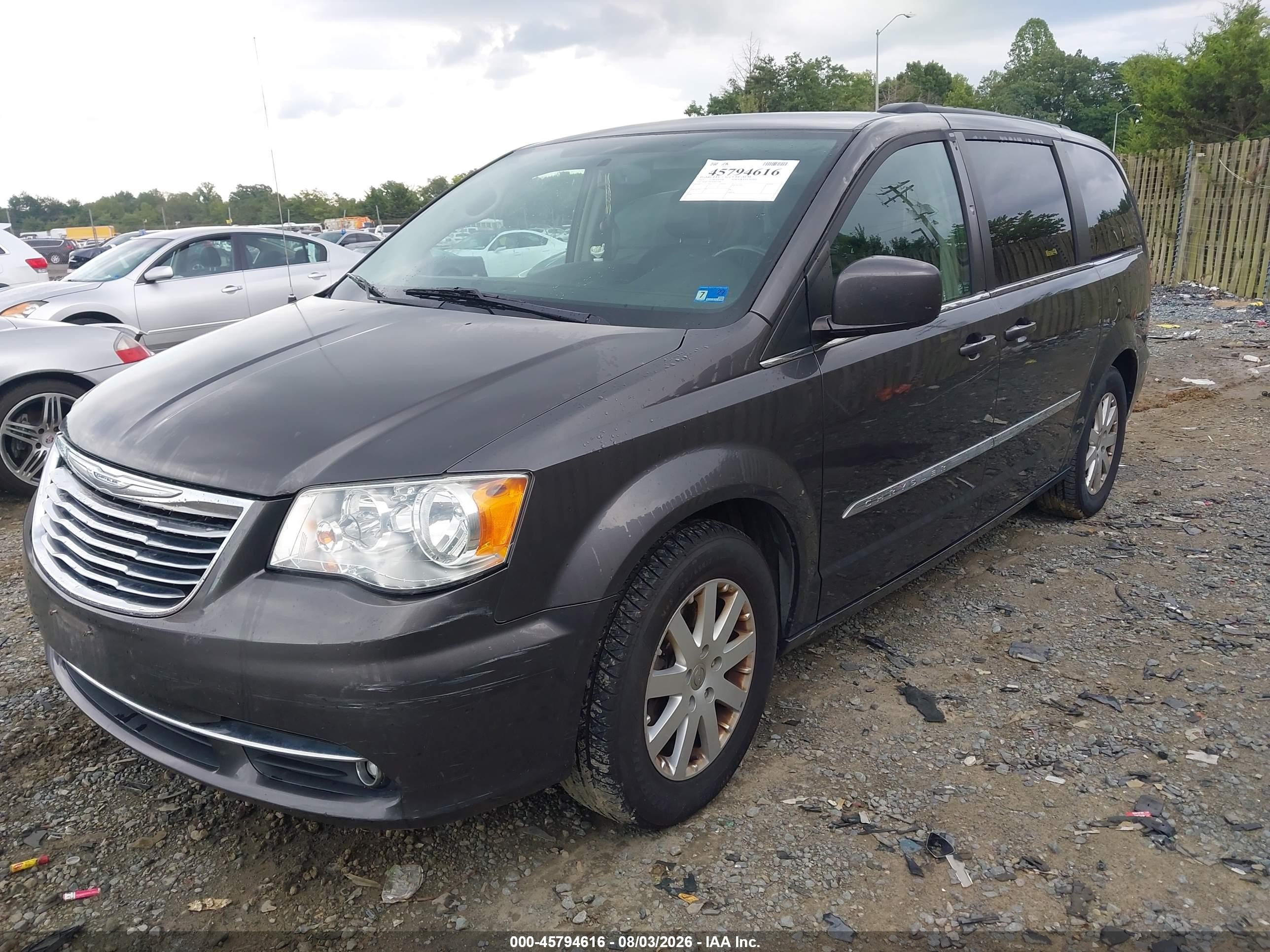 2015 Chrysler Town & Country Touring Серый vin: 2C4RC1BG5FR637284