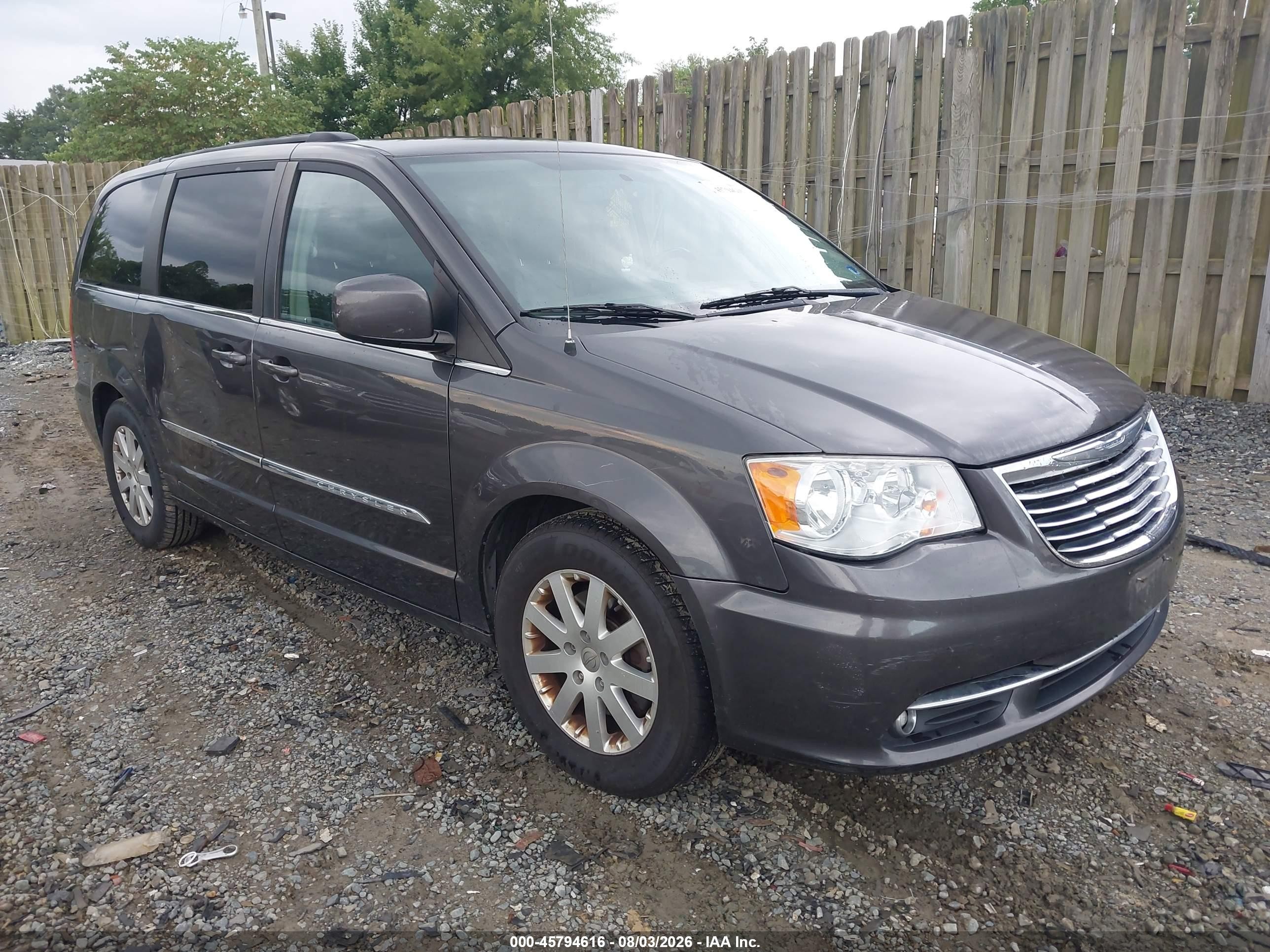 2015 Chrysler Town & Country Touring Серый vin: 2C4RC1BG5FR637284