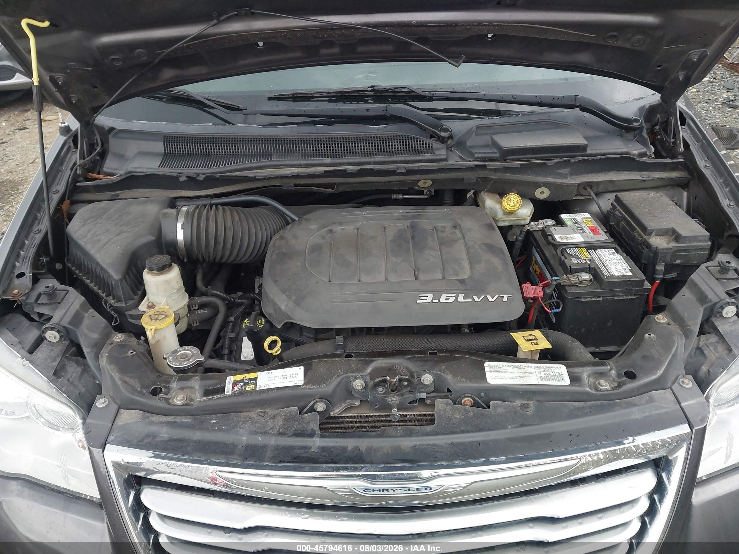 2015 Chrysler Town & Country Touring Серый vin: 2C4RC1BG5FR637284
