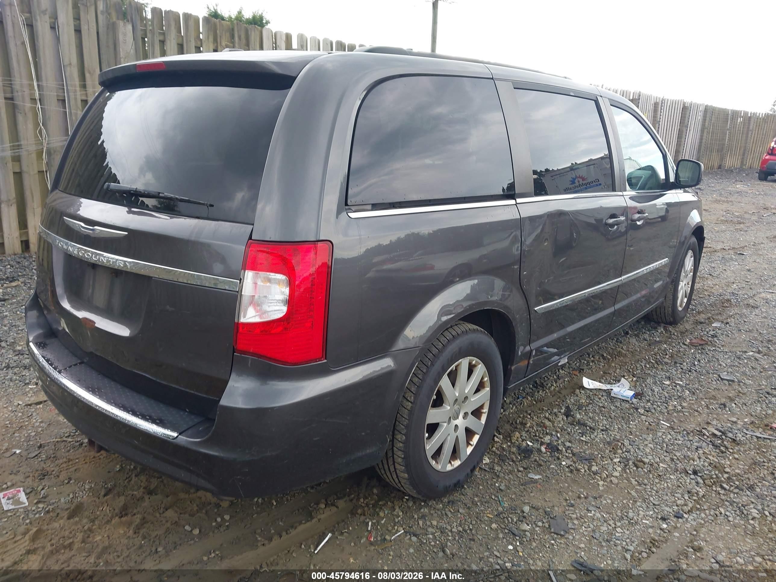 2015 Chrysler Town & Country Touring Серый vin: 2C4RC1BG5FR637284