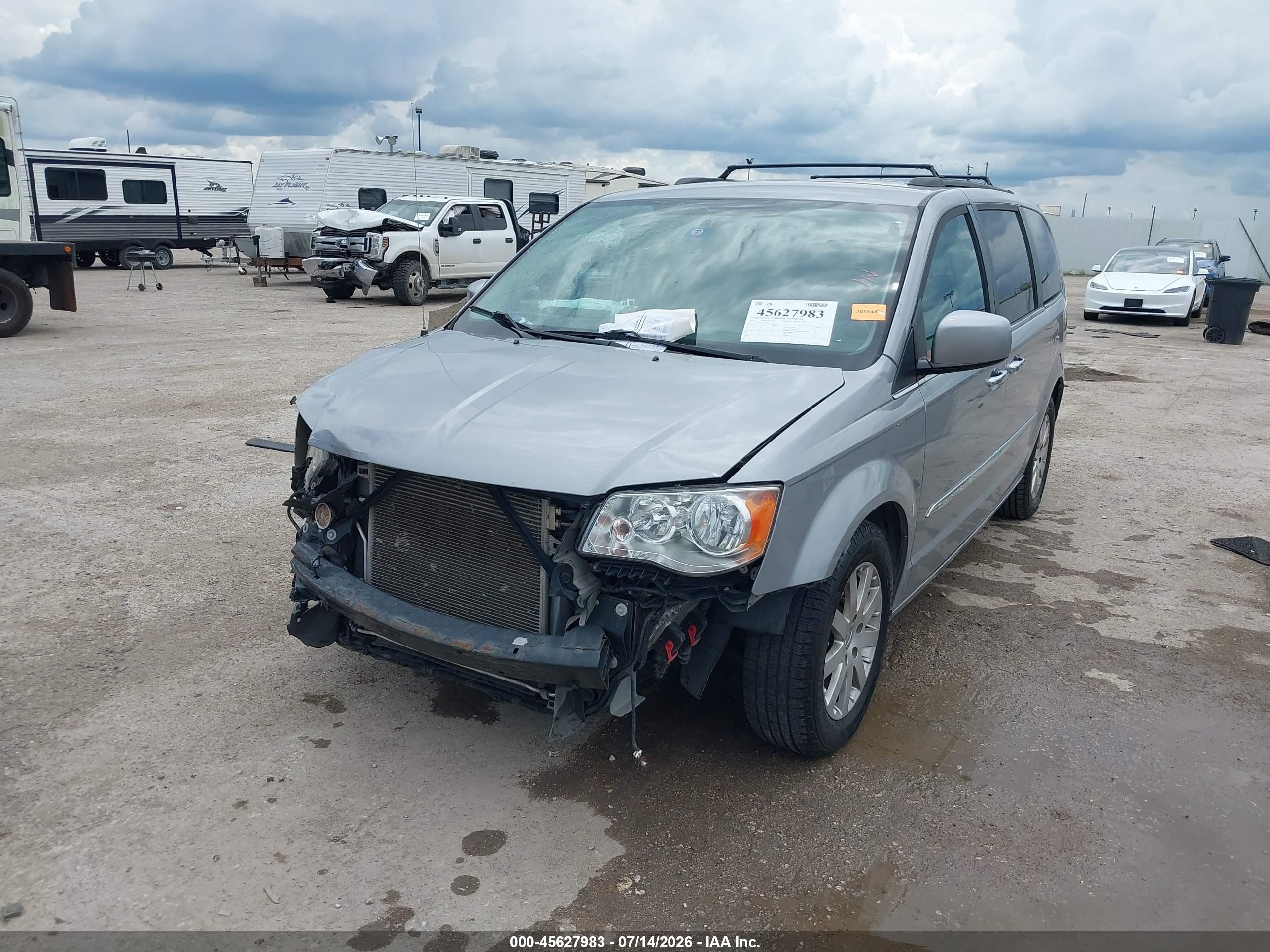 2015 Chrysler Town & Country Touring Gray vin: 2C4RC1BG5FR662038
