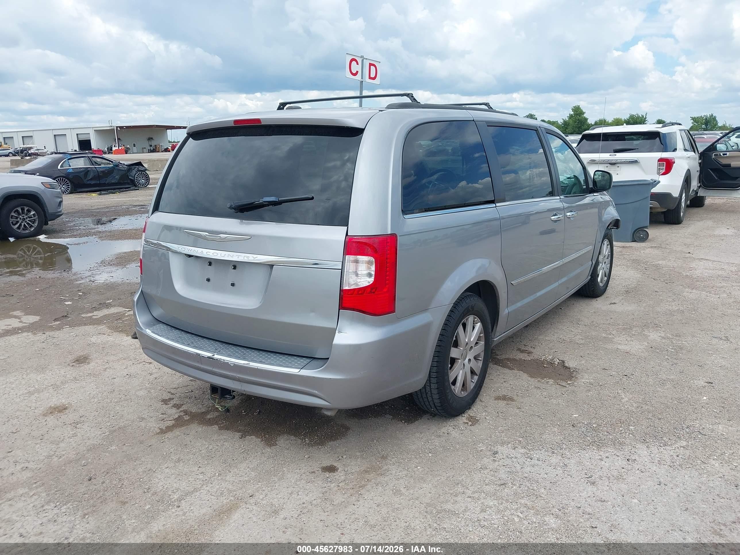 2015 Chrysler Town & Country Touring Gray vin: 2C4RC1BG5FR662038