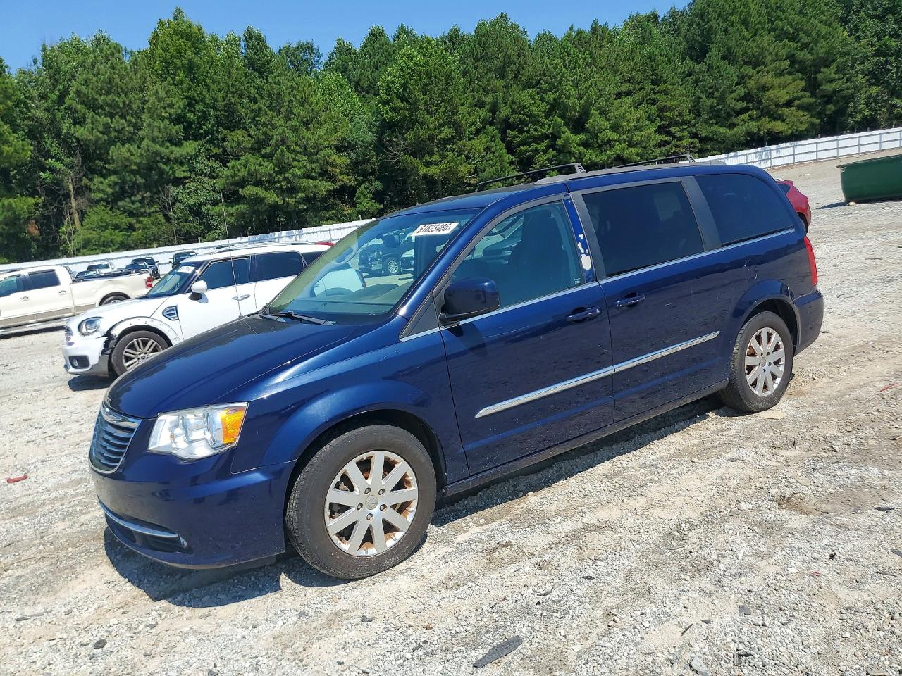 2015 Chrysler Town & Country Touring Синий vin: 2C4RC1BG5FR696559