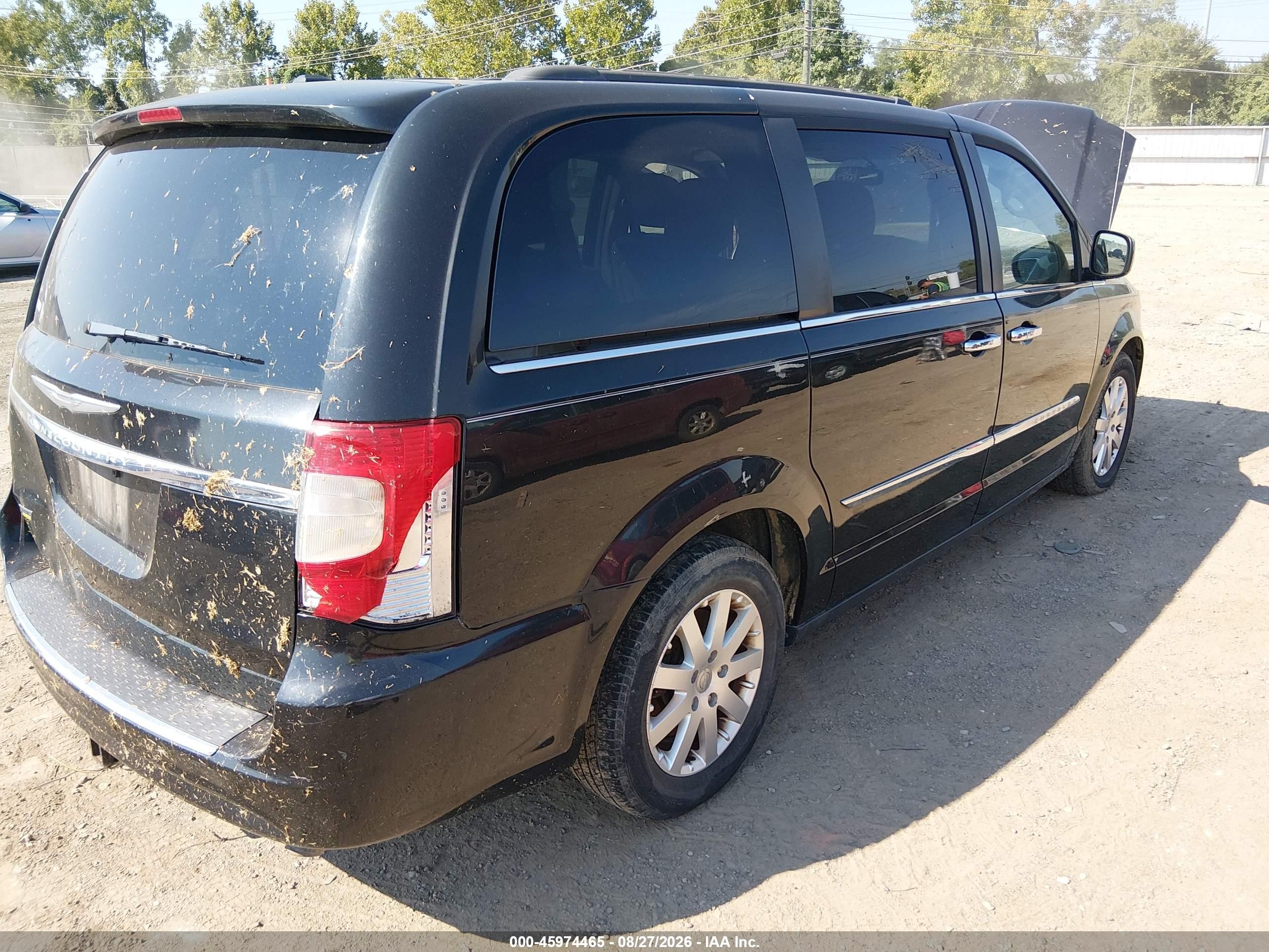 2016 Chrysler Town & Country Touring Black vin: 2C4RC1BG5GR245827
