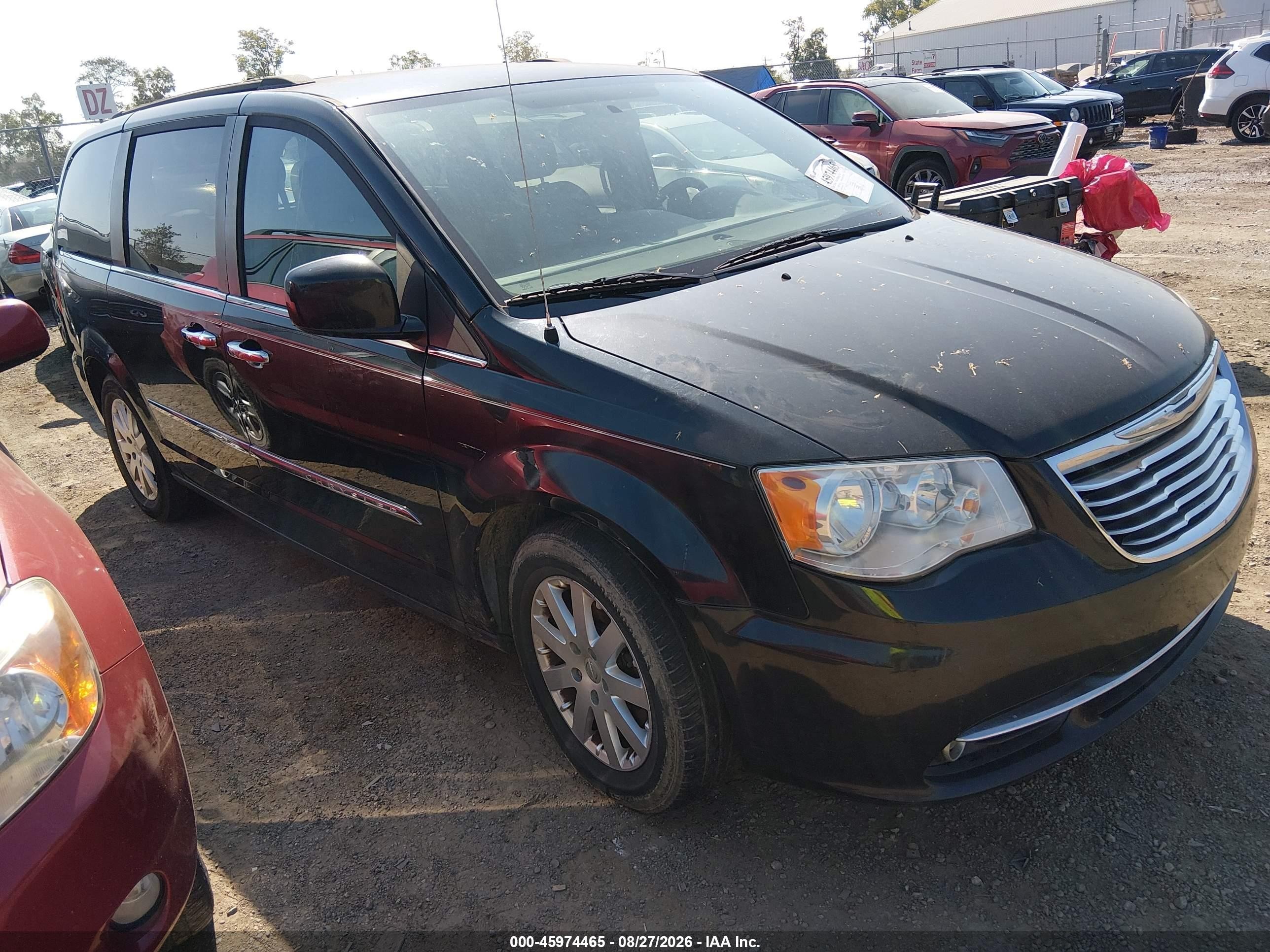 2016 Chrysler Town & Country Touring Black vin: 2C4RC1BG5GR245827