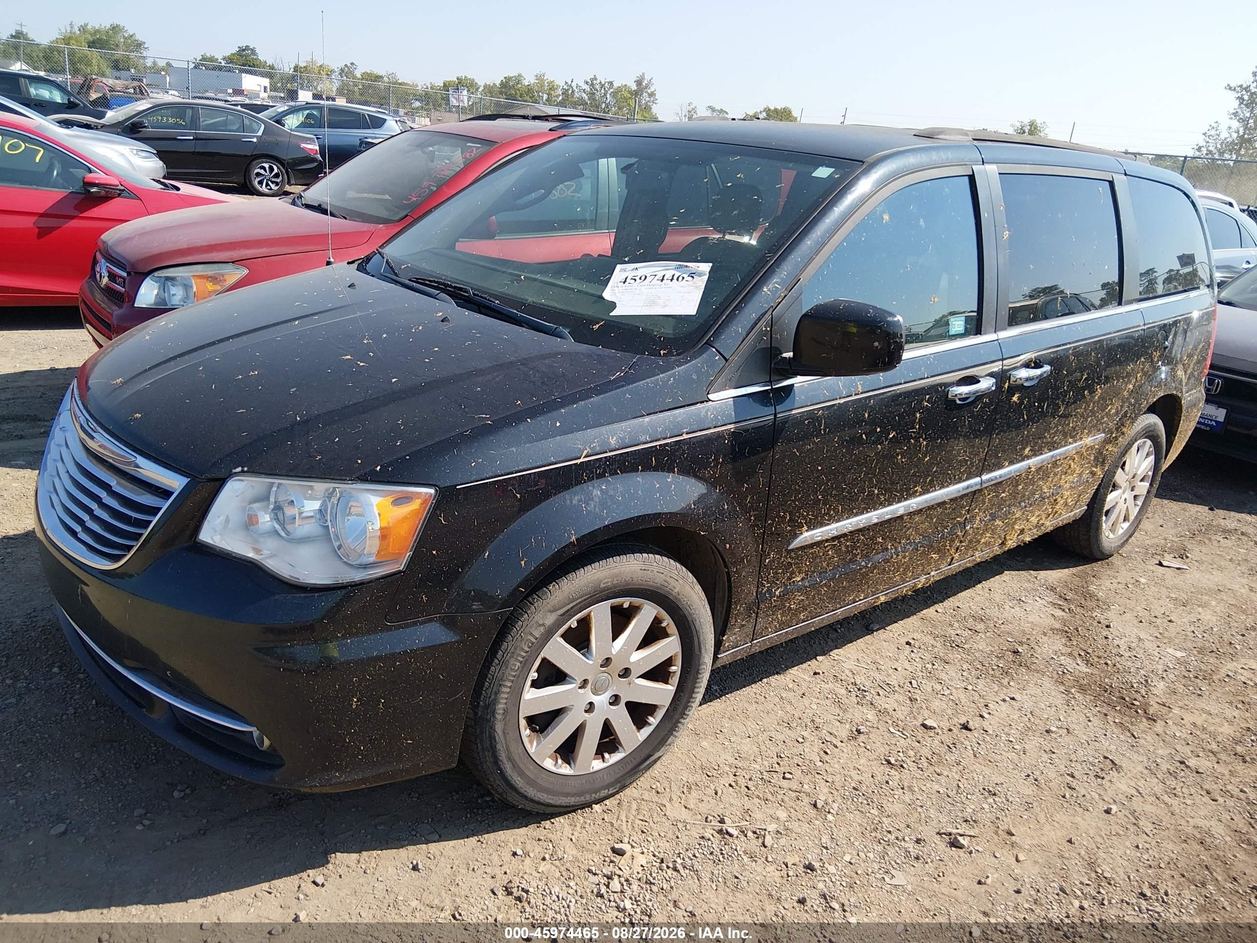 2016 Chrysler Town & Country Touring Black vin: 2C4RC1BG5GR245827