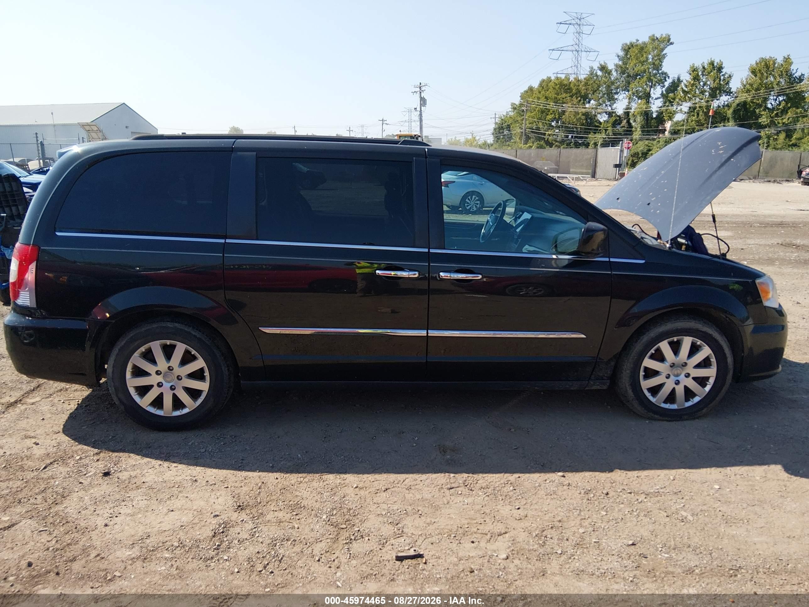 2016 Chrysler Town & Country Touring Black vin: 2C4RC1BG5GR245827