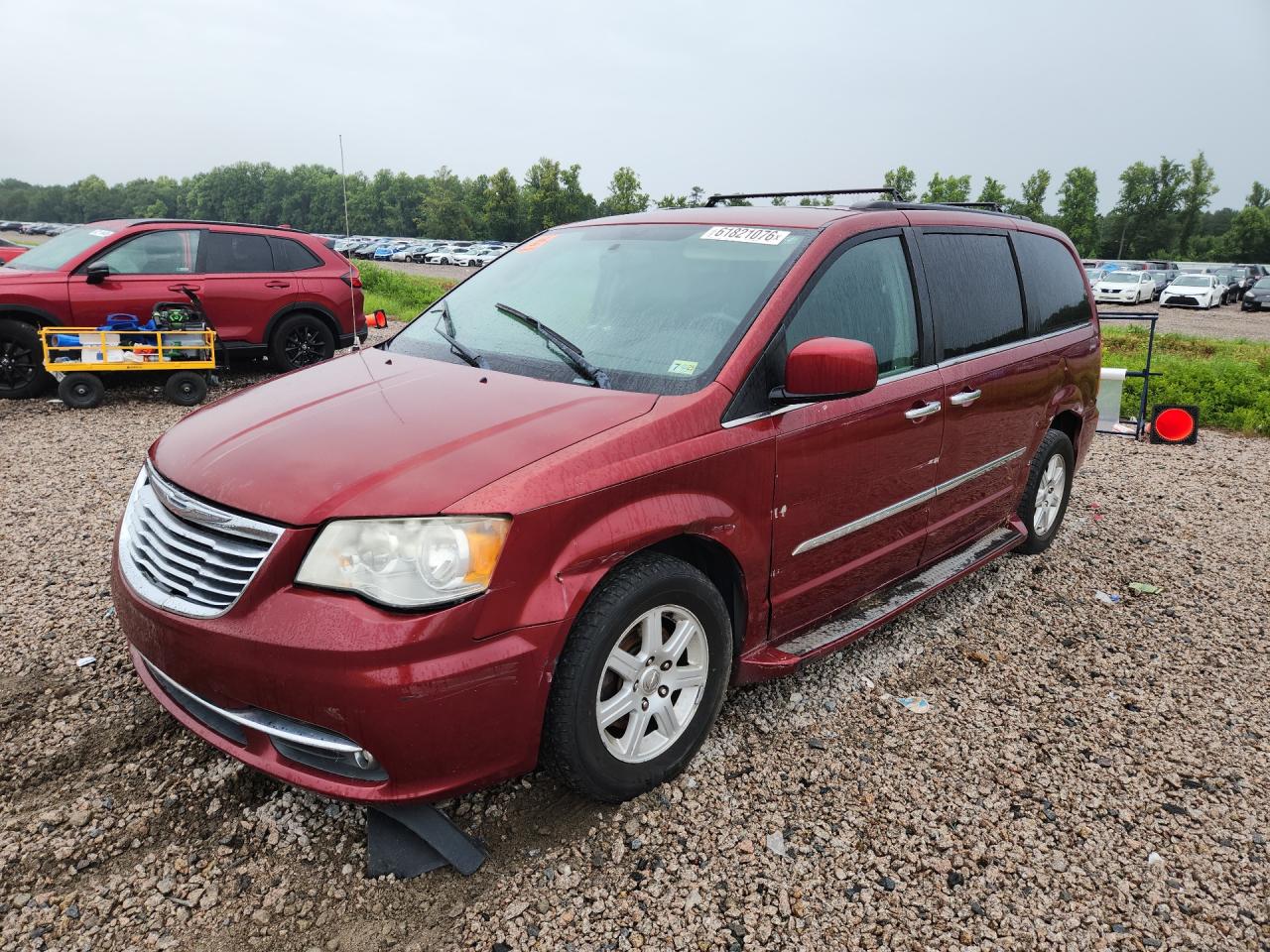 2012 Chrysler Town & Country Touring Maroon vin: 2C4RC1BG6CR106462