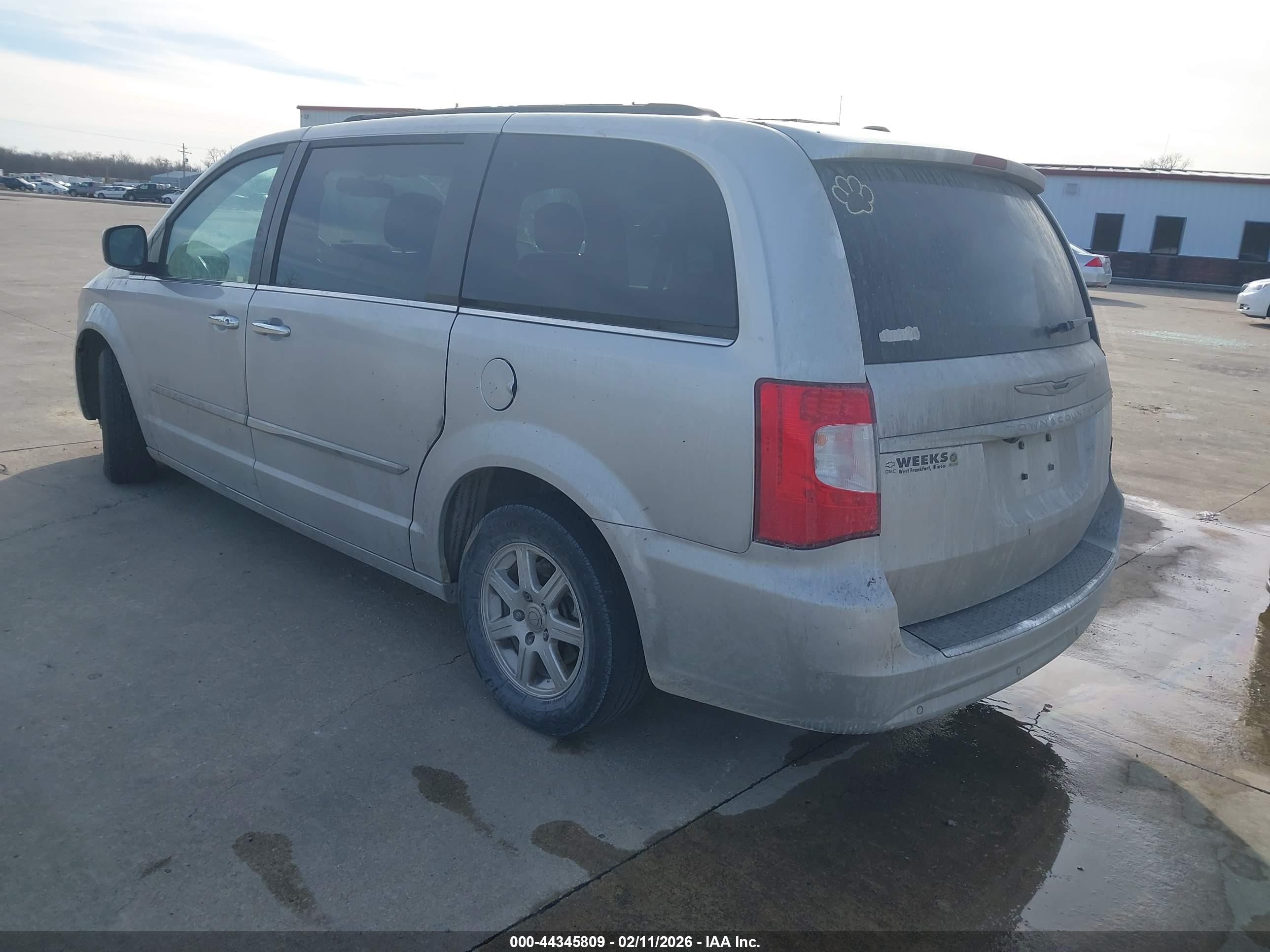 2012 Chrysler Town & Country Touring Silver vin: 2C4RC1BG6CR124010