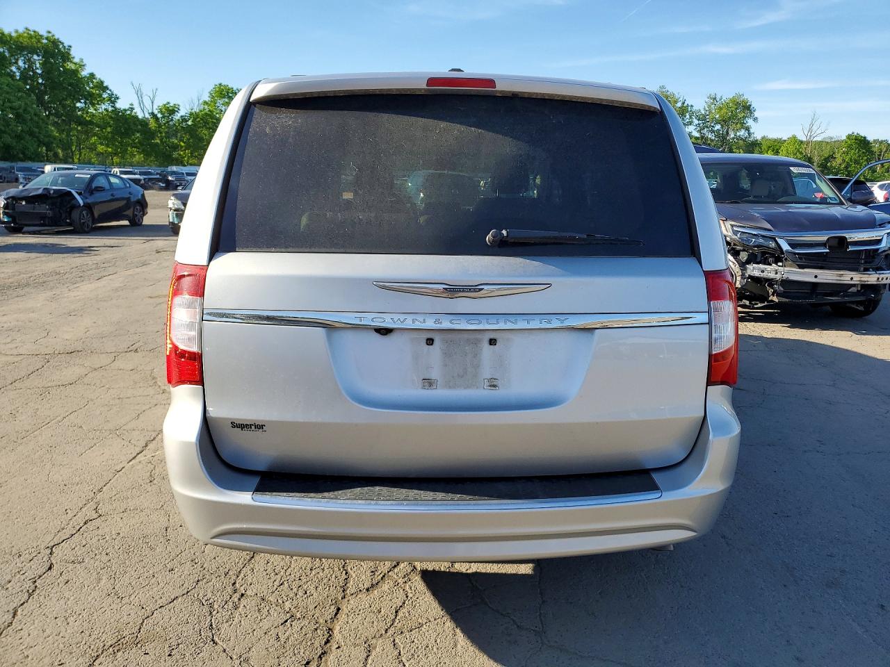 2012 Chrysler Town & Country Touring Silver vin: 2C4RC1BG6CR338639