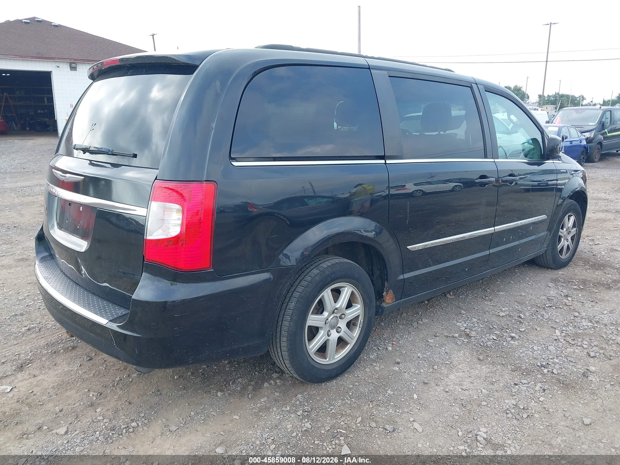 2013 Chrysler Town & Country Touring Black vin: 2C4RC1BG6DR556338