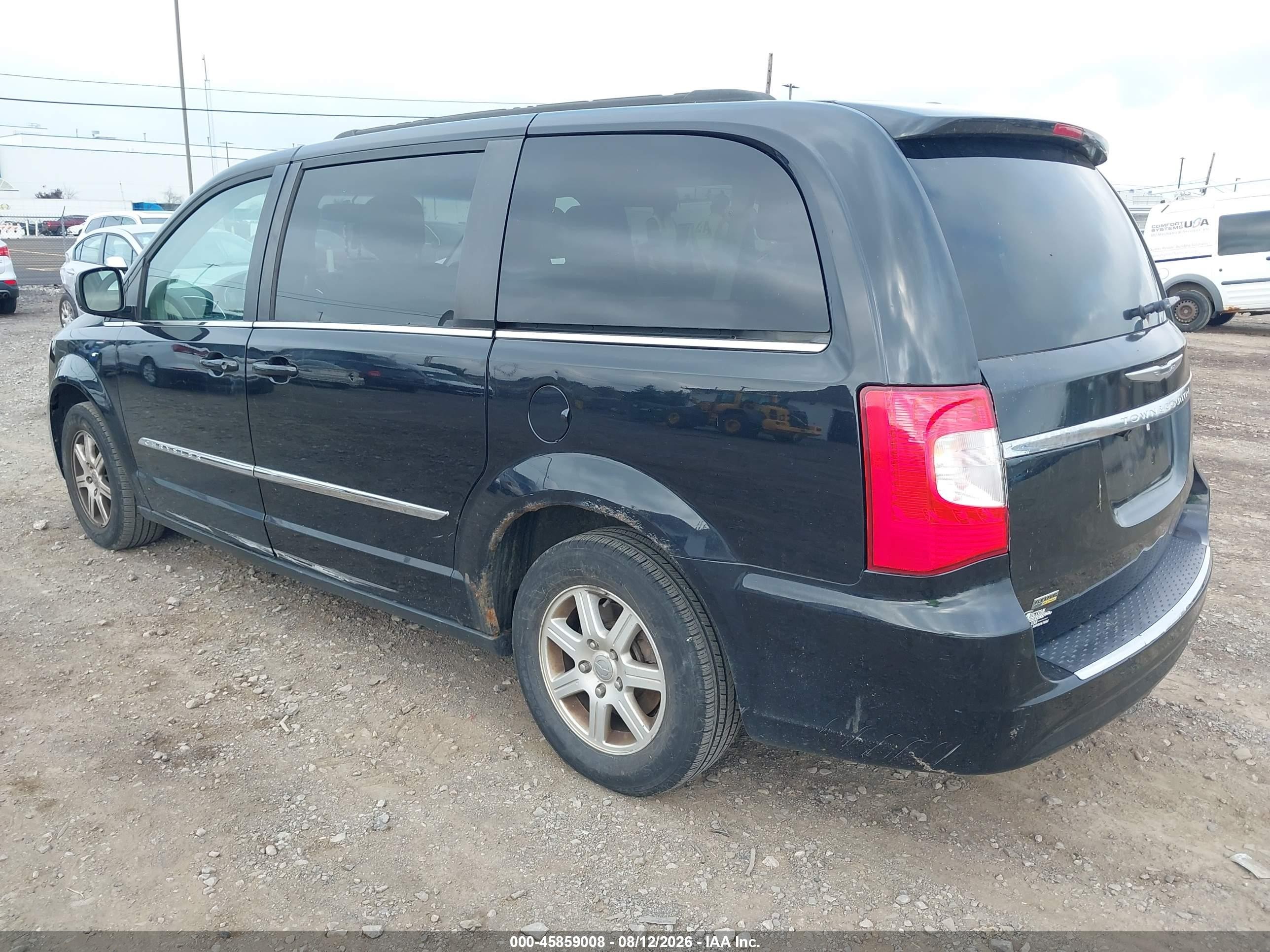 2013 Chrysler Town & Country Touring Black vin: 2C4RC1BG6DR556338
