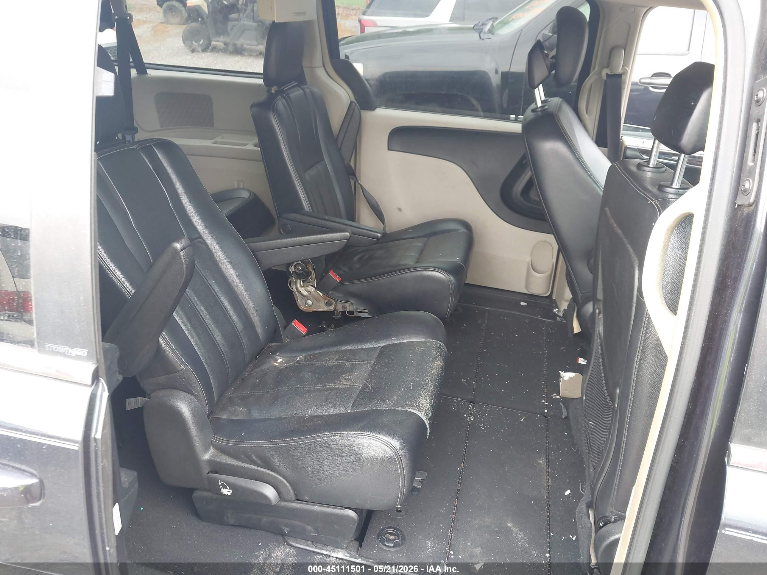 2013 Chrysler Town & Country Touring Black vin: 2C4RC1BG6DR721790