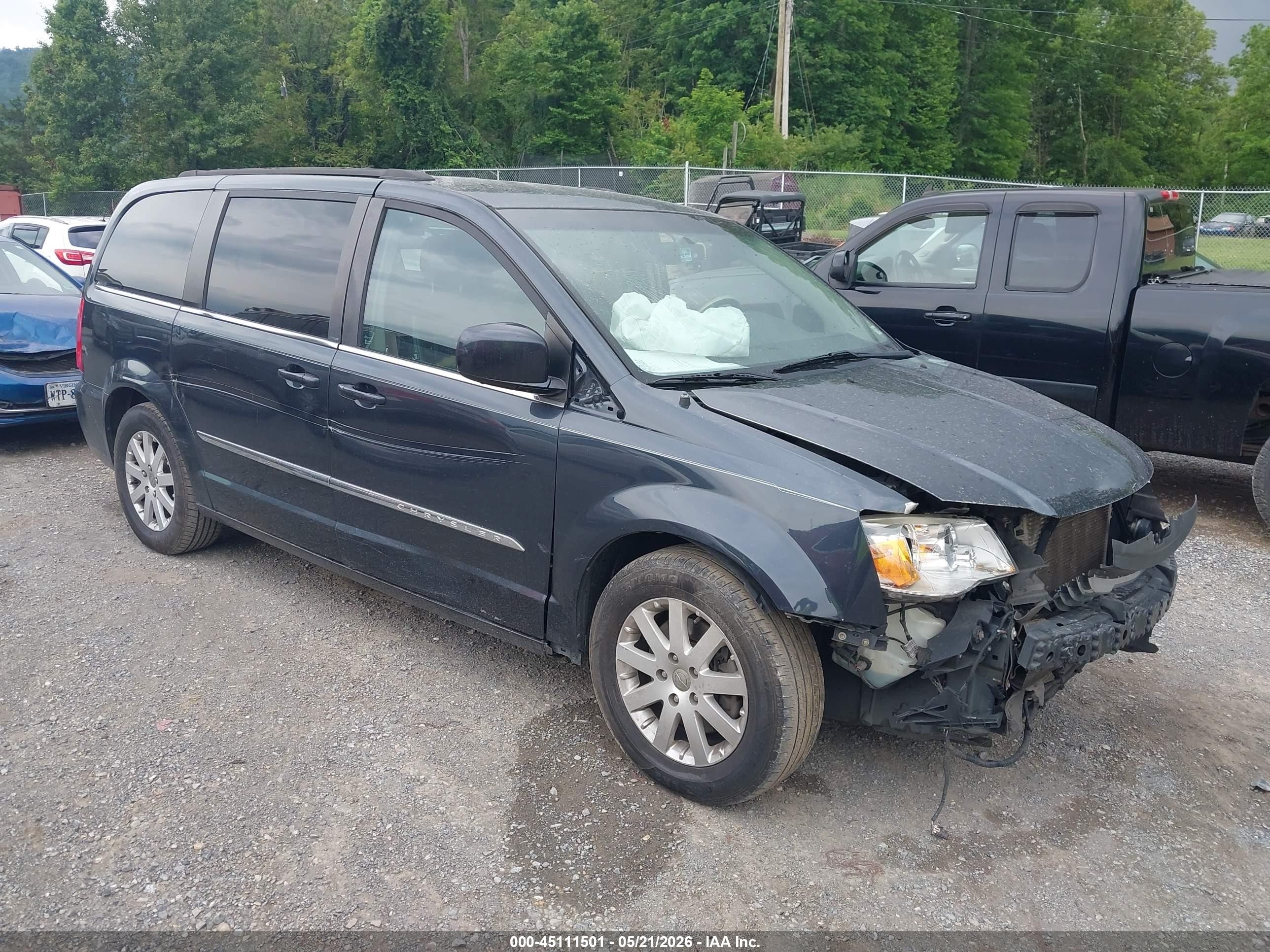 2013 Chrysler Town & Country Touring Black vin: 2C4RC1BG6DR721790