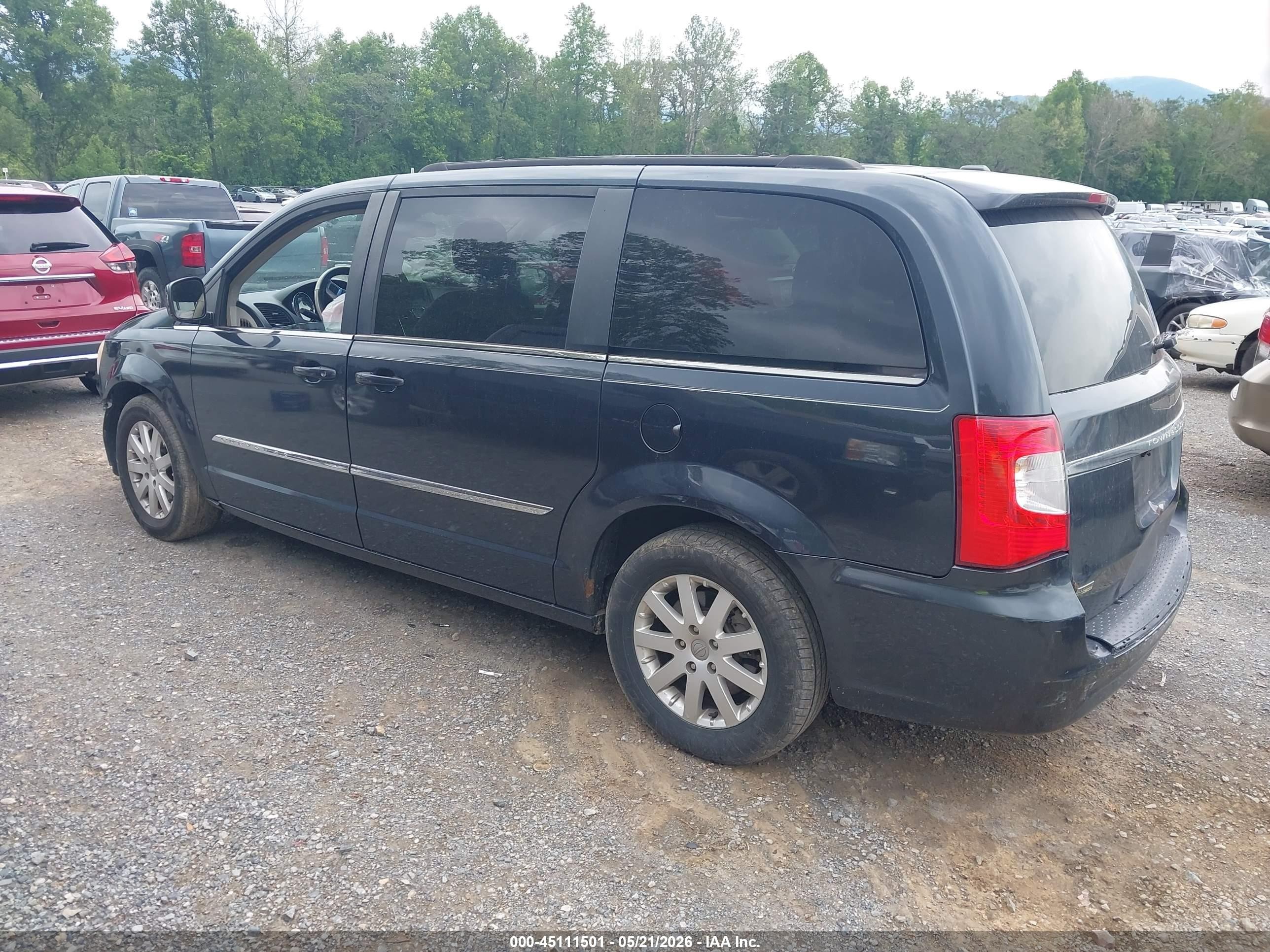 2013 Chrysler Town & Country Touring Black vin: 2C4RC1BG6DR721790