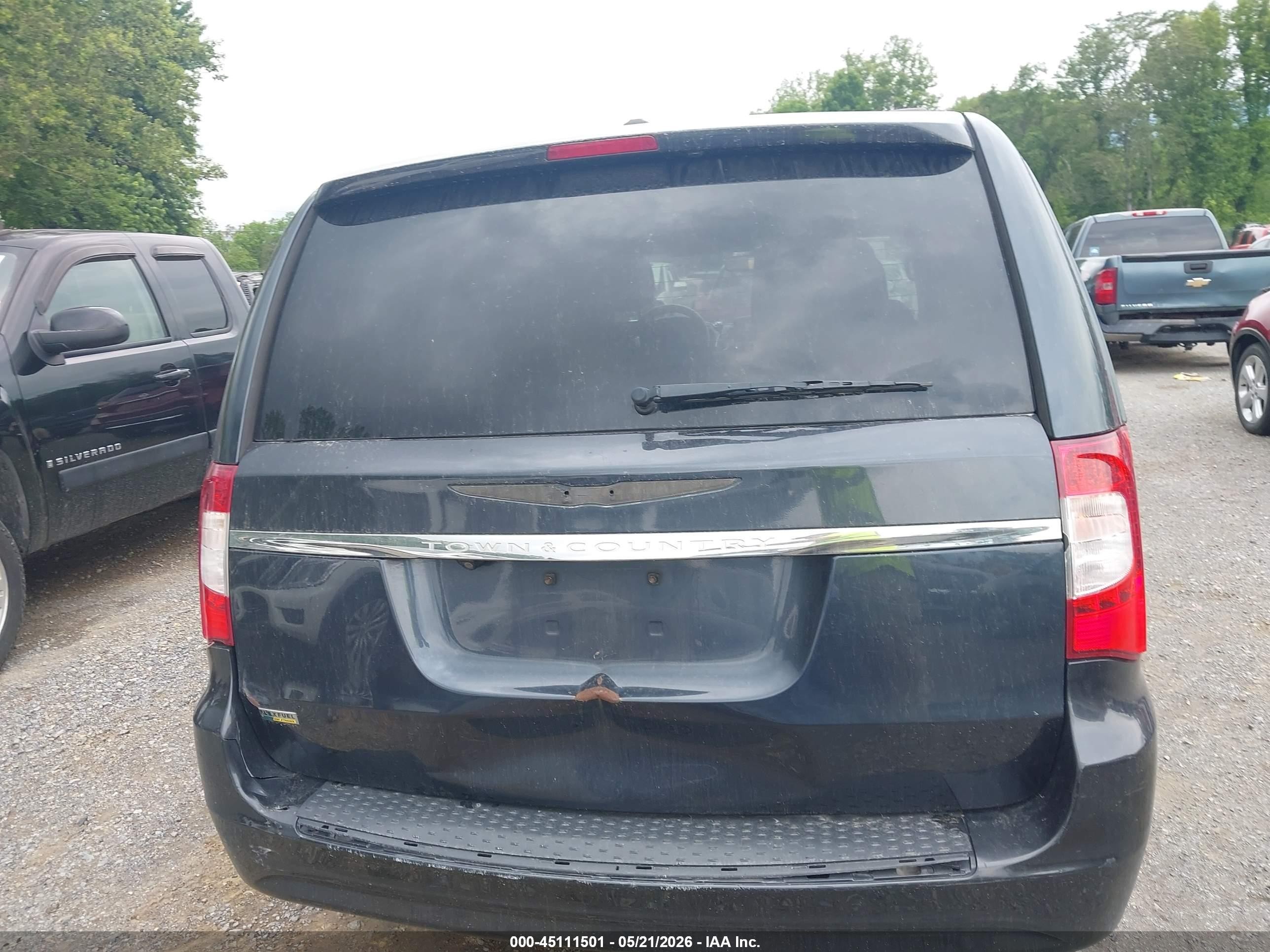 2013 Chrysler Town & Country Touring Black vin: 2C4RC1BG6DR721790