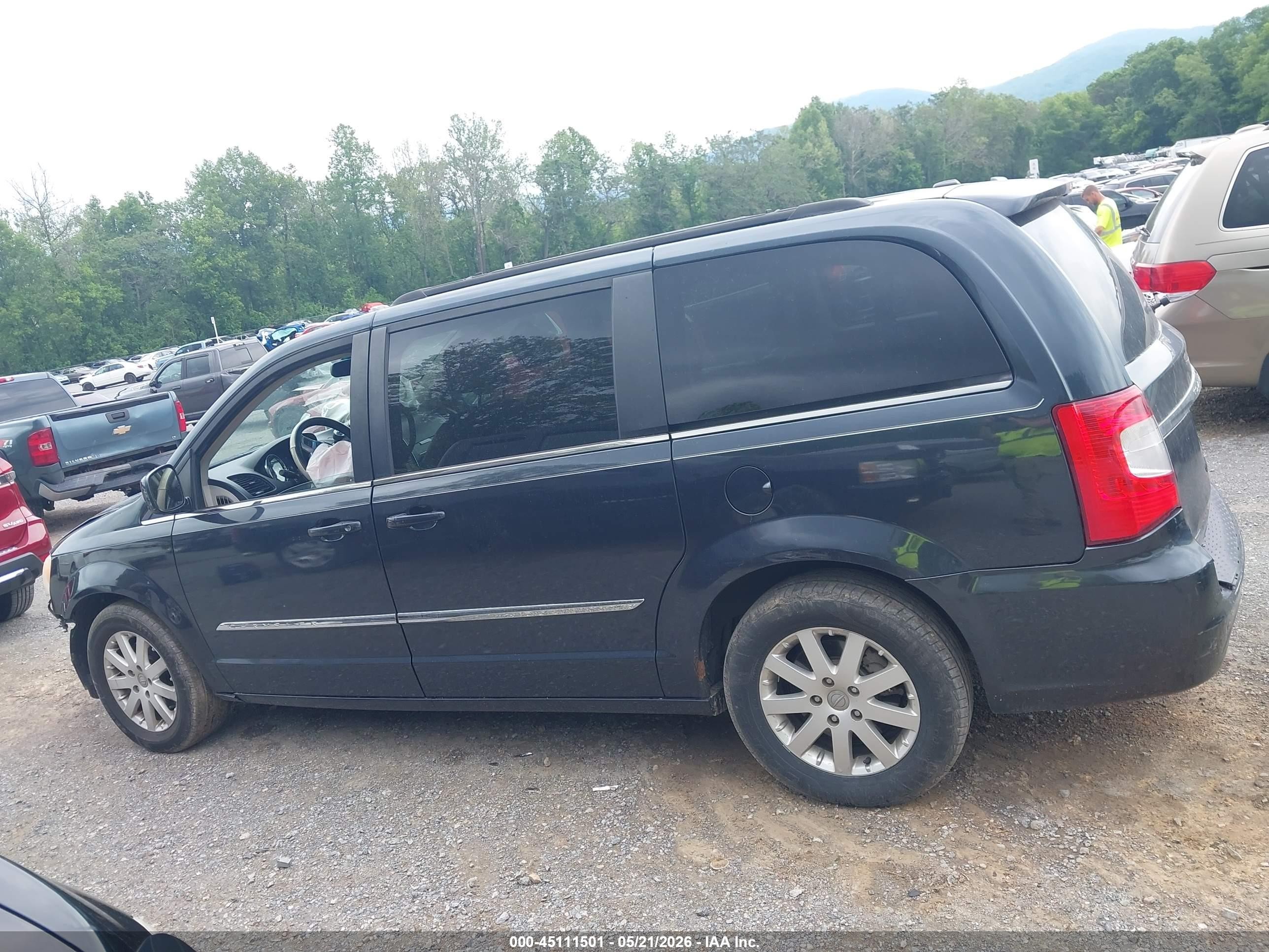2013 Chrysler Town & Country Touring Black vin: 2C4RC1BG6DR721790