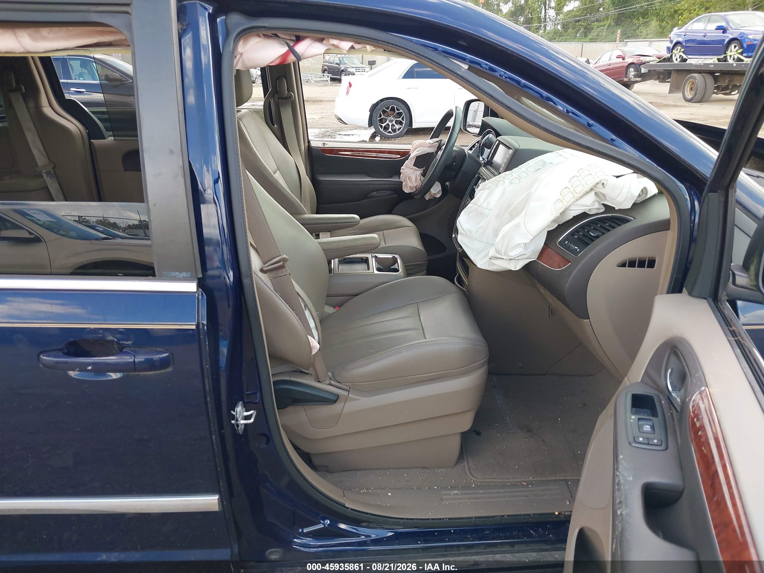 2013 Chrysler Town & Country Touring Синий vin: 2C4RC1BG6DR779754