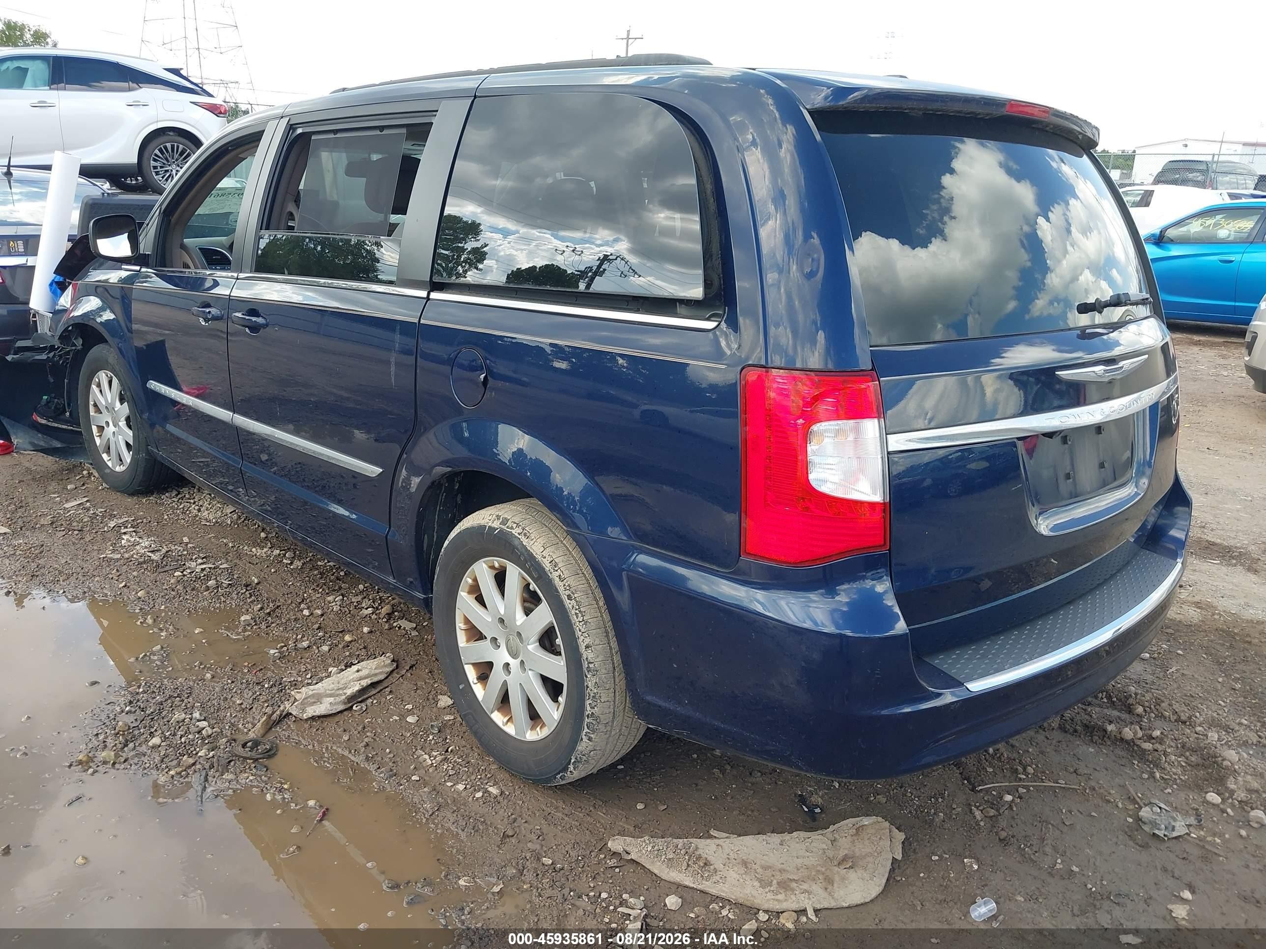 2013 Chrysler Town & Country Touring Синий vin: 2C4RC1BG6DR779754
