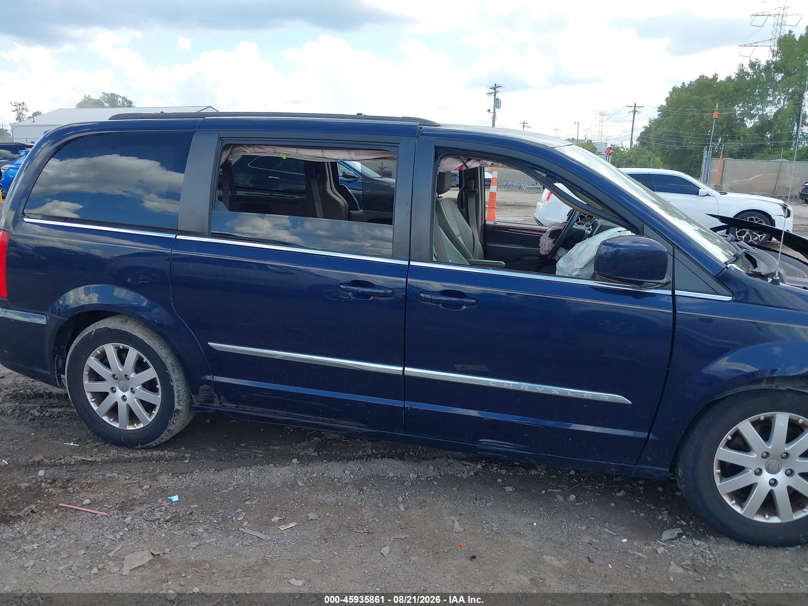 2013 Chrysler Town & Country Touring Синий vin: 2C4RC1BG6DR779754