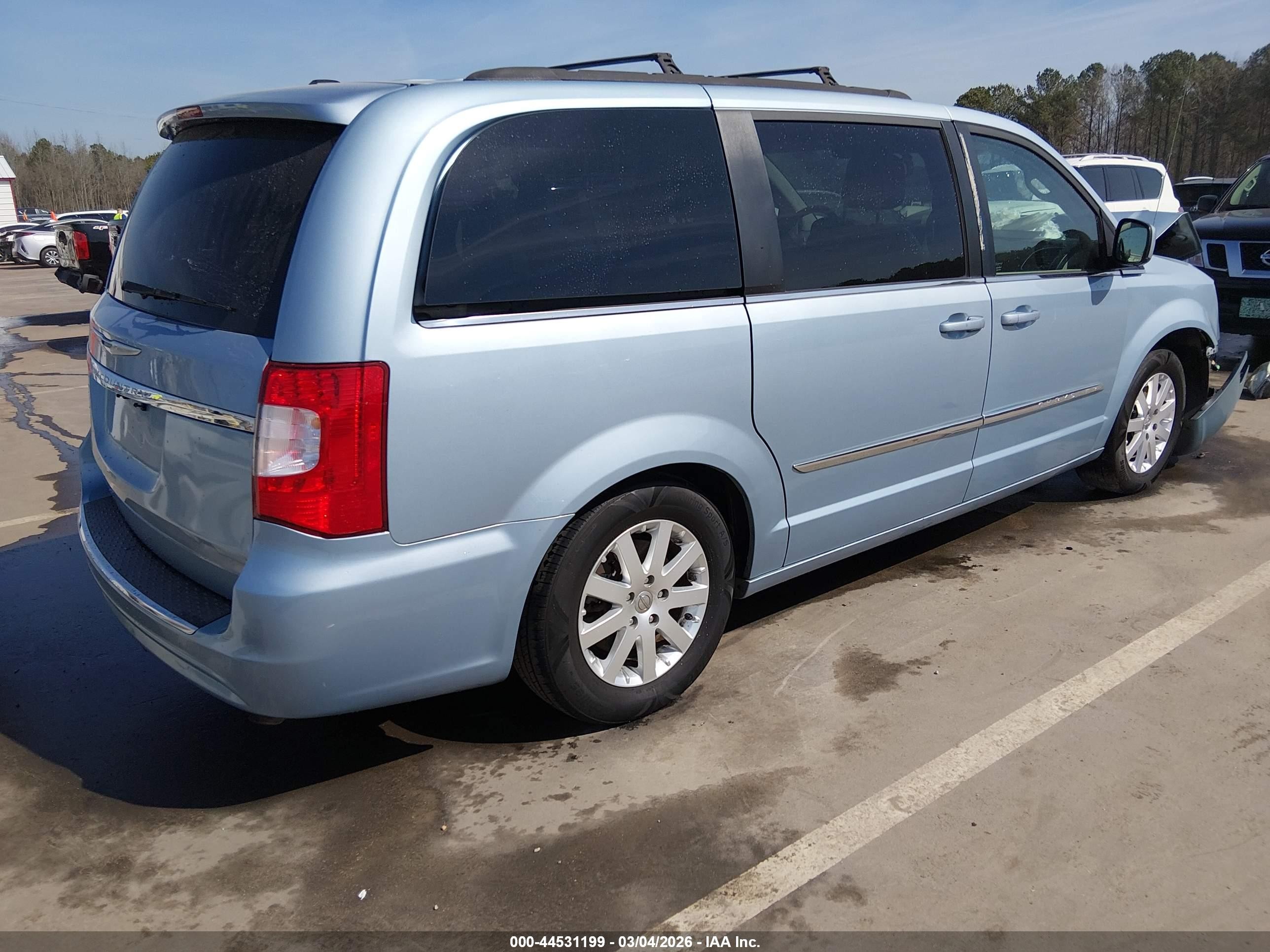 2013 Chrysler Town & Country Touring Light Blue vin: 2C4RC1BG6DR808623