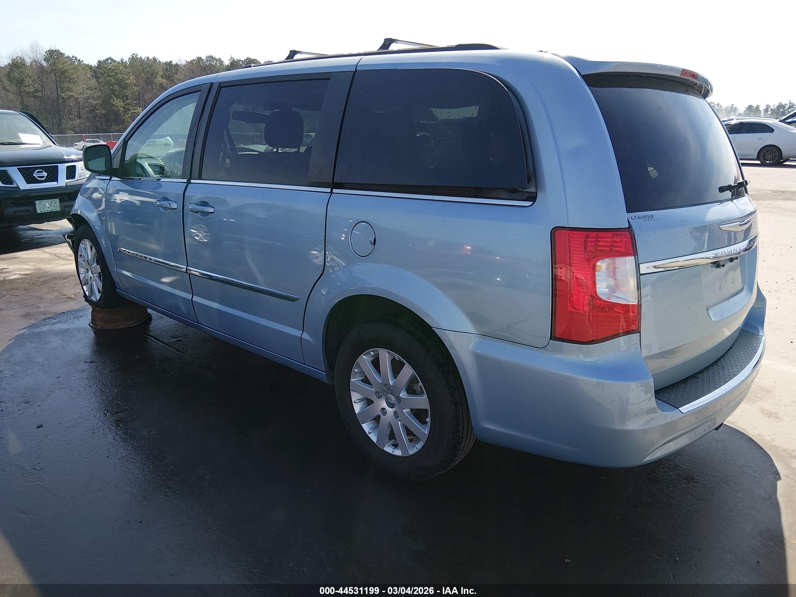 2013 Chrysler Town & Country Touring Light Blue vin: 2C4RC1BG6DR808623