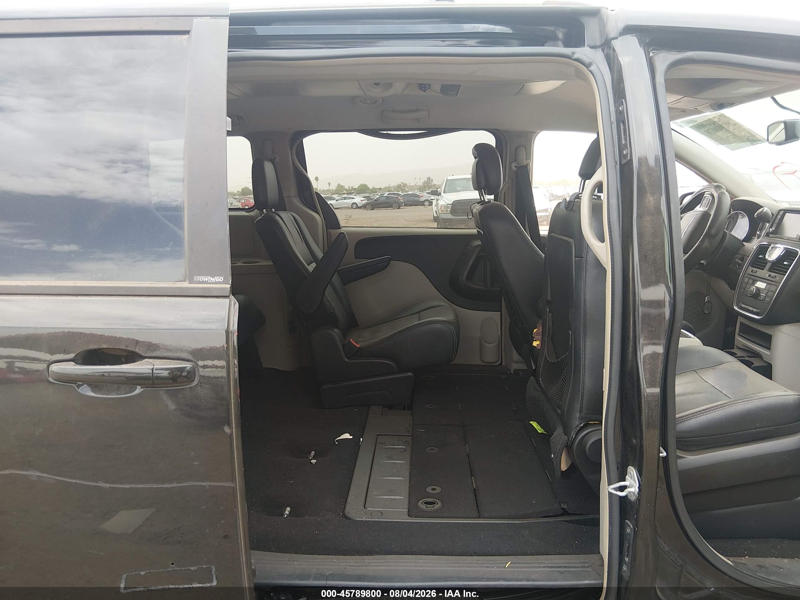 2014 Chrysler Town & Country Touring Black vin: 2C4RC1BG6ER124284