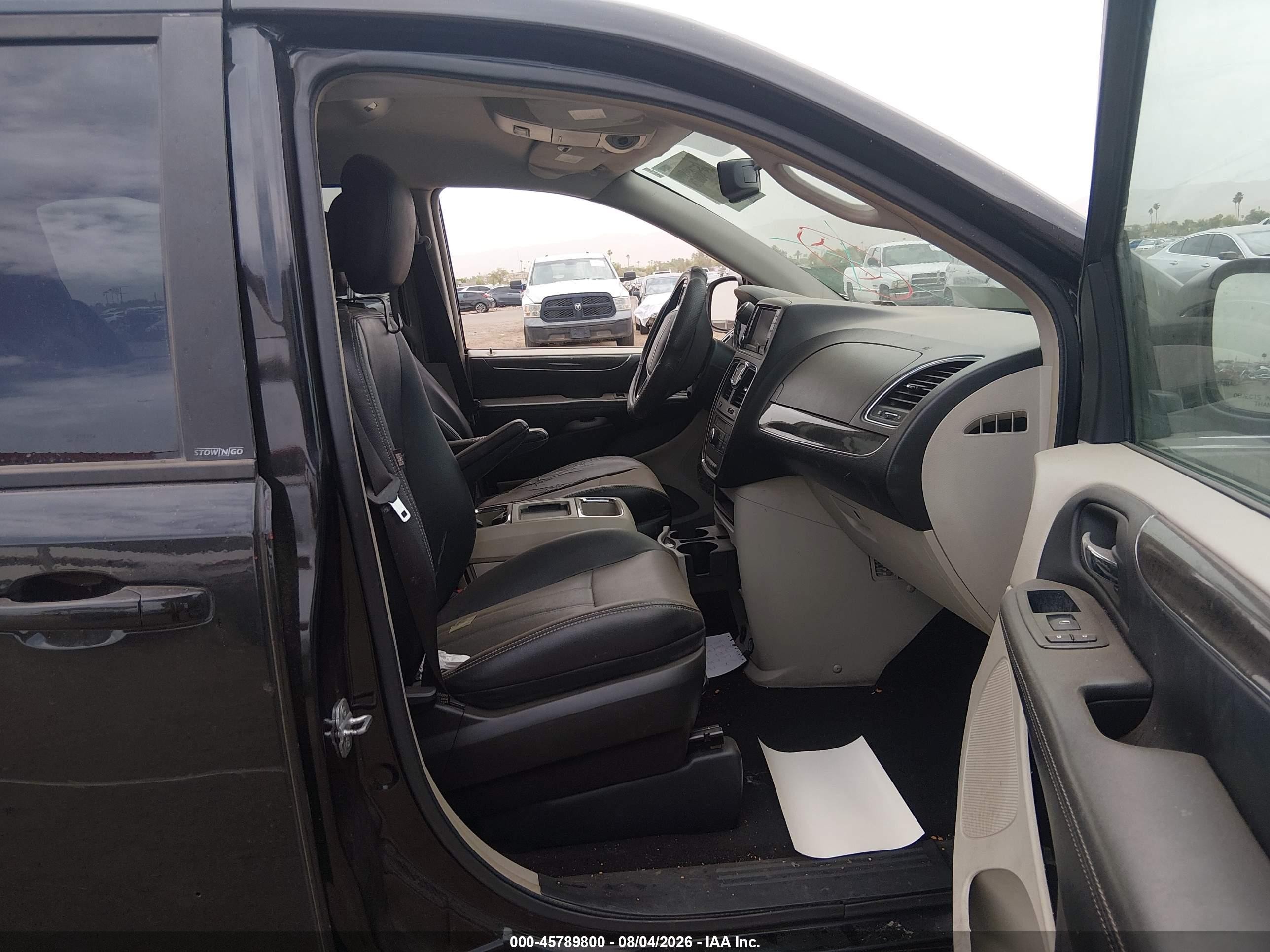 2014 Chrysler Town & Country Touring Black vin: 2C4RC1BG6ER124284