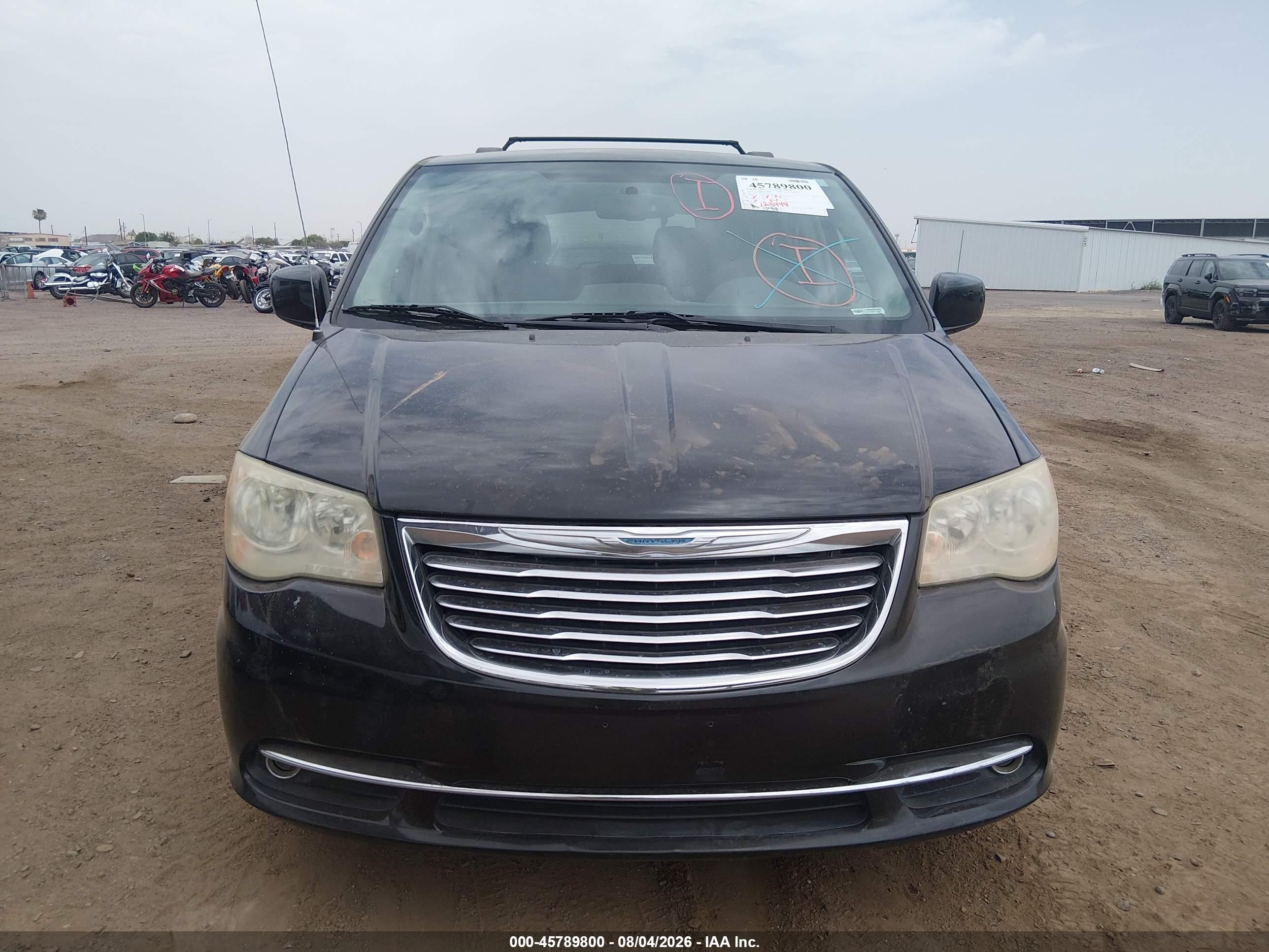2014 Chrysler Town & Country Touring Black vin: 2C4RC1BG6ER124284