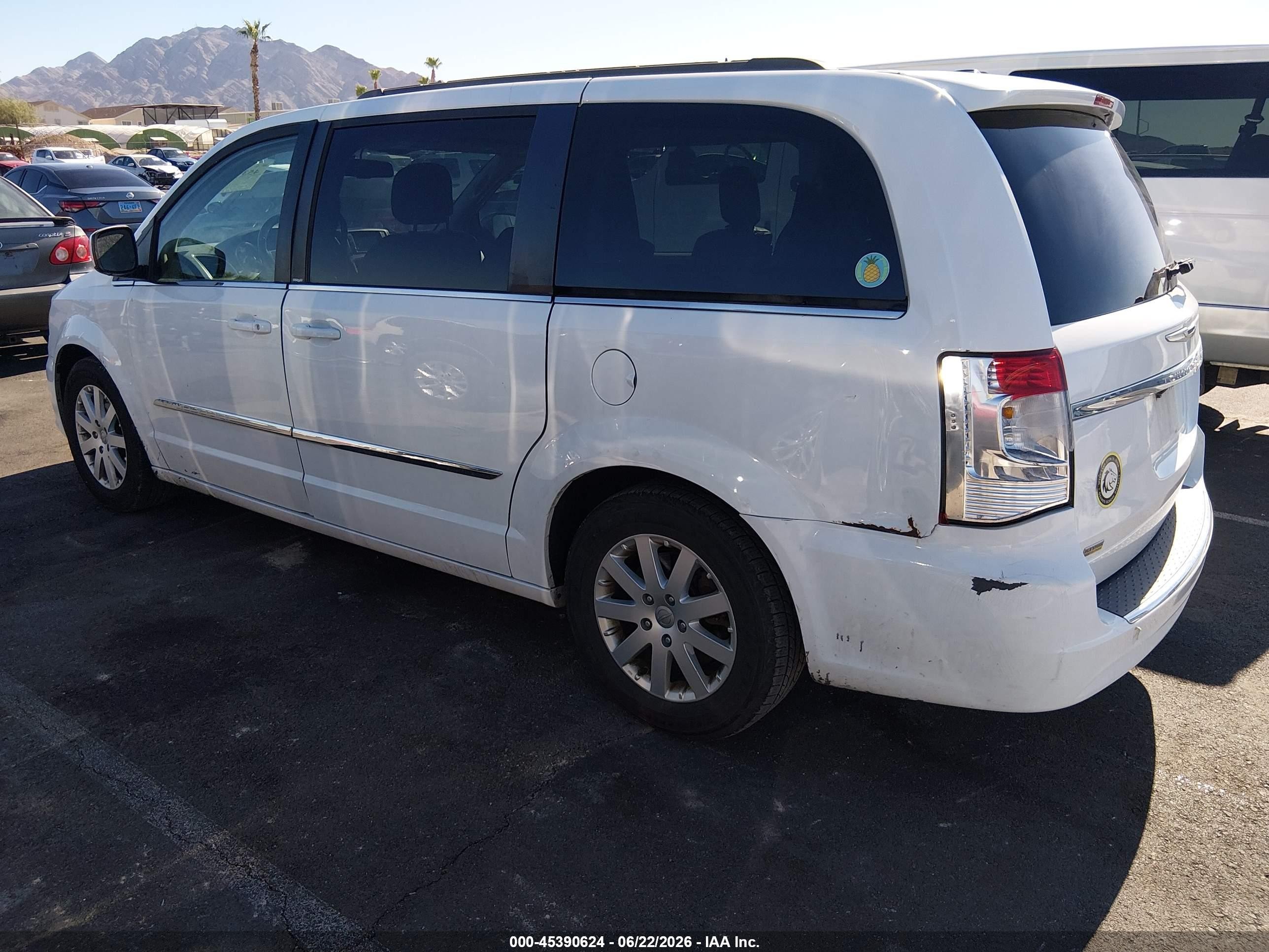 2014 Chrysler Town & Country Touring Белый vin: 2C4RC1BG6ER126617