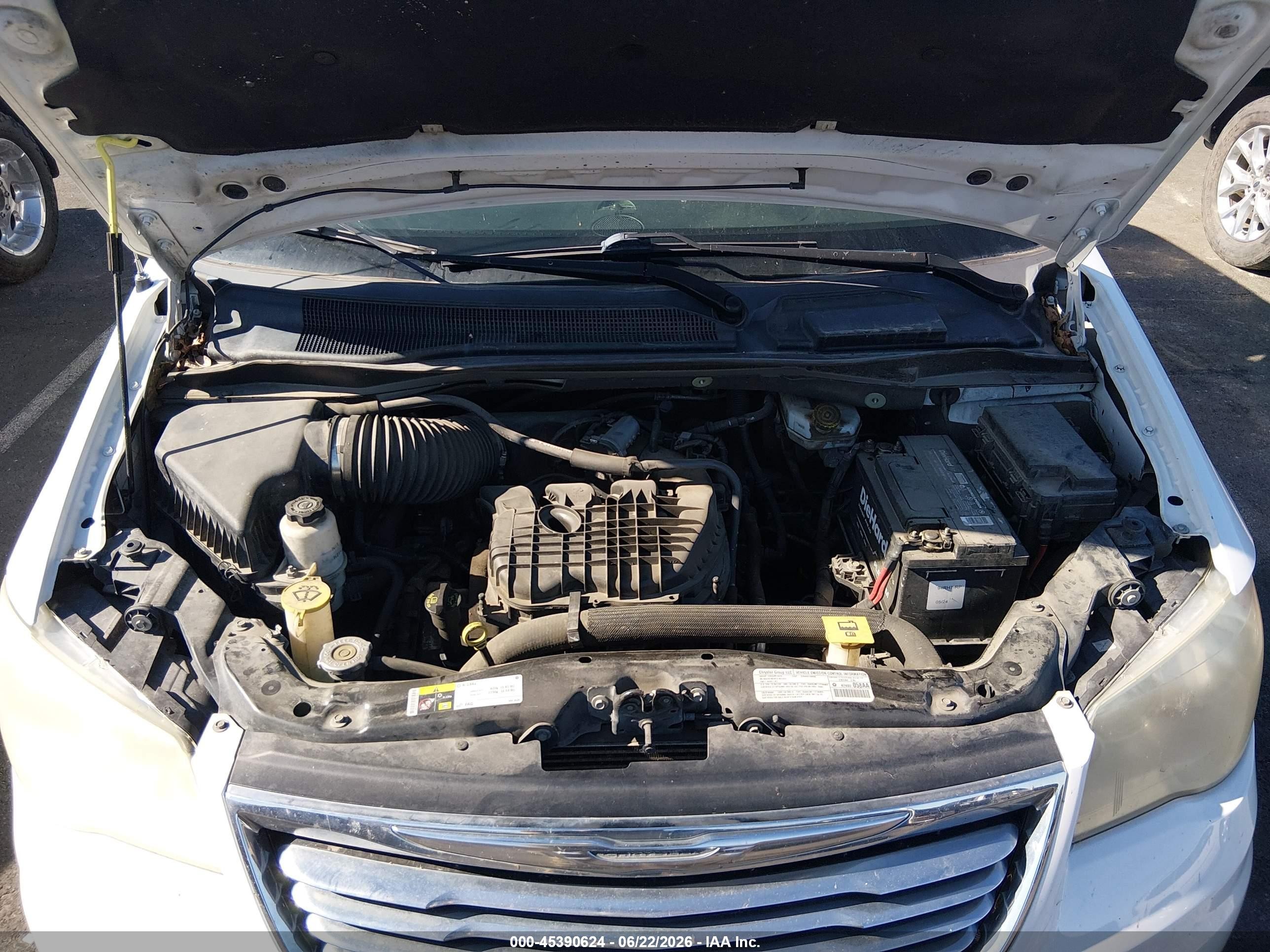 2014 Chrysler Town & Country Touring Белый vin: 2C4RC1BG6ER126617