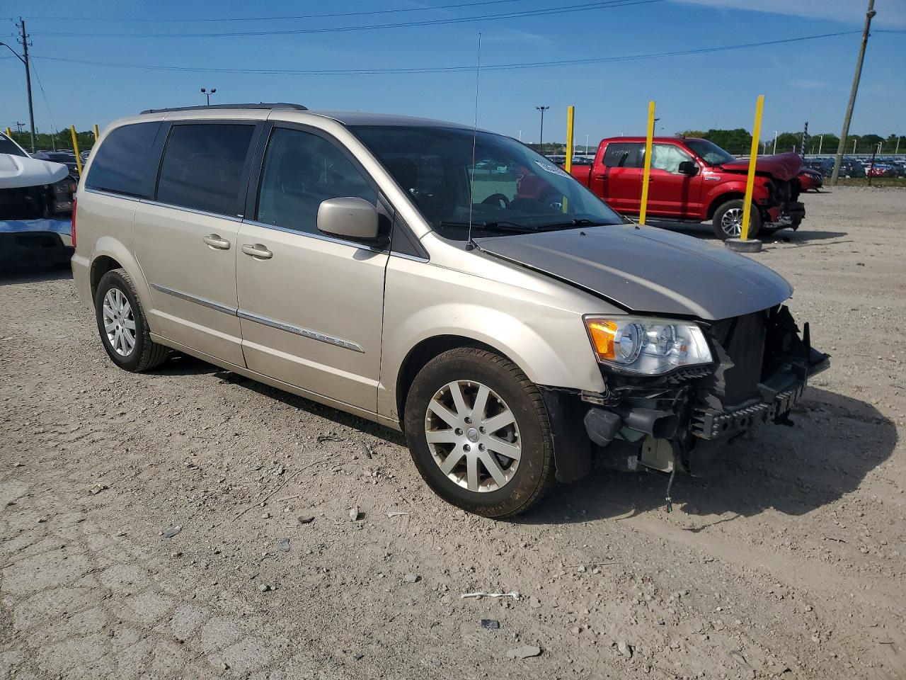 2014 Chrysler Town & Country Touring Бежевый vin: 2C4RC1BG6ER138895